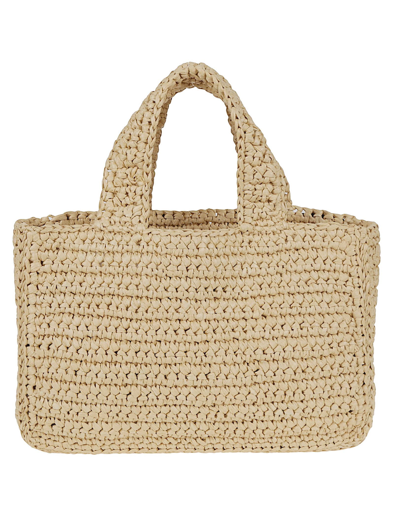 Valentino Small Tote Viva Superstar Crochet Rafia In Black