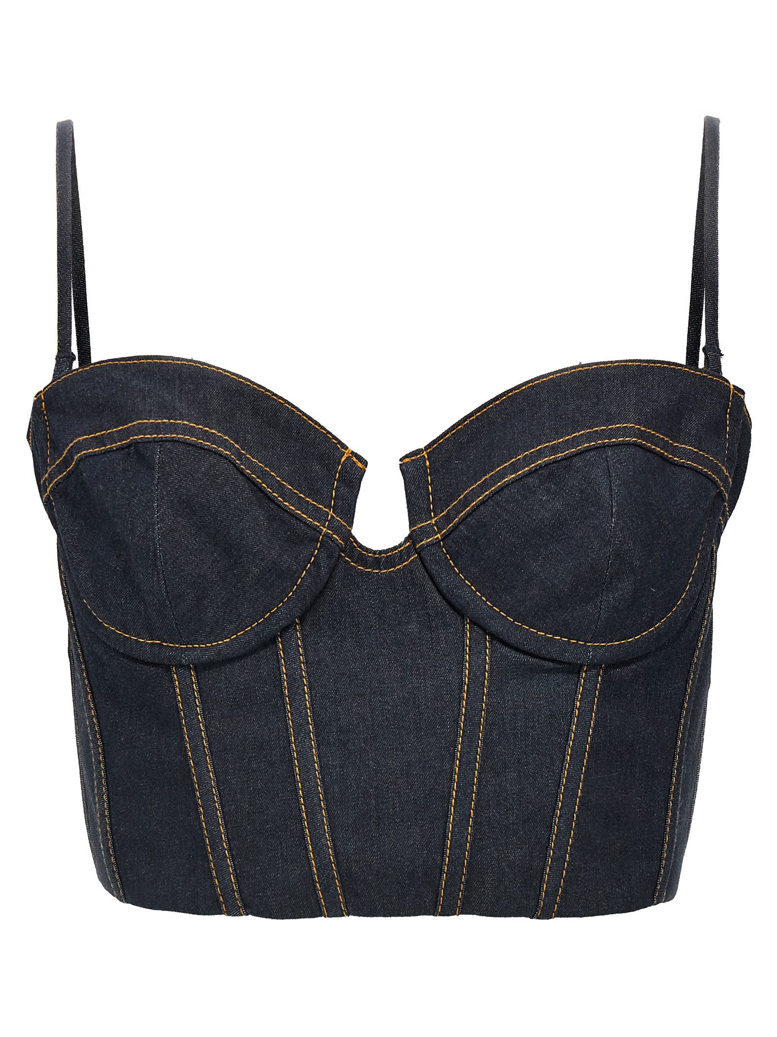 crush Denim Corset Top