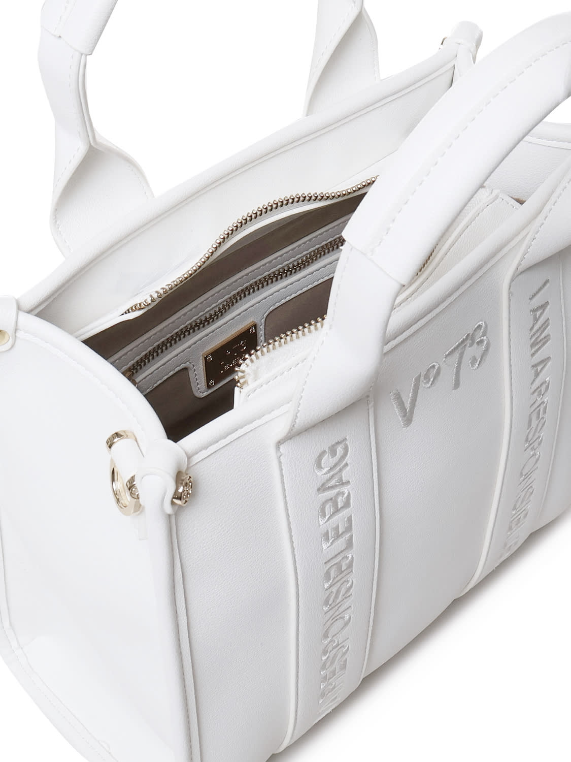 Shop V73 Shopping Bag Echo 73 In White