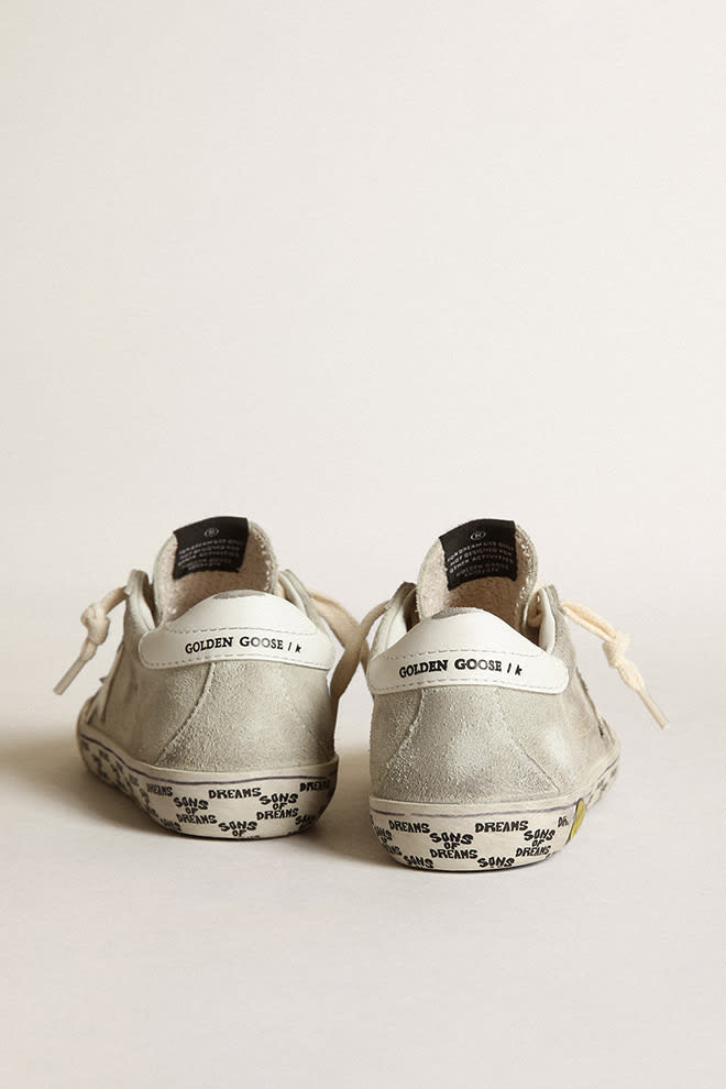 Shop Golden Goose Sneakers With Logo In Bianco-ghiaccio