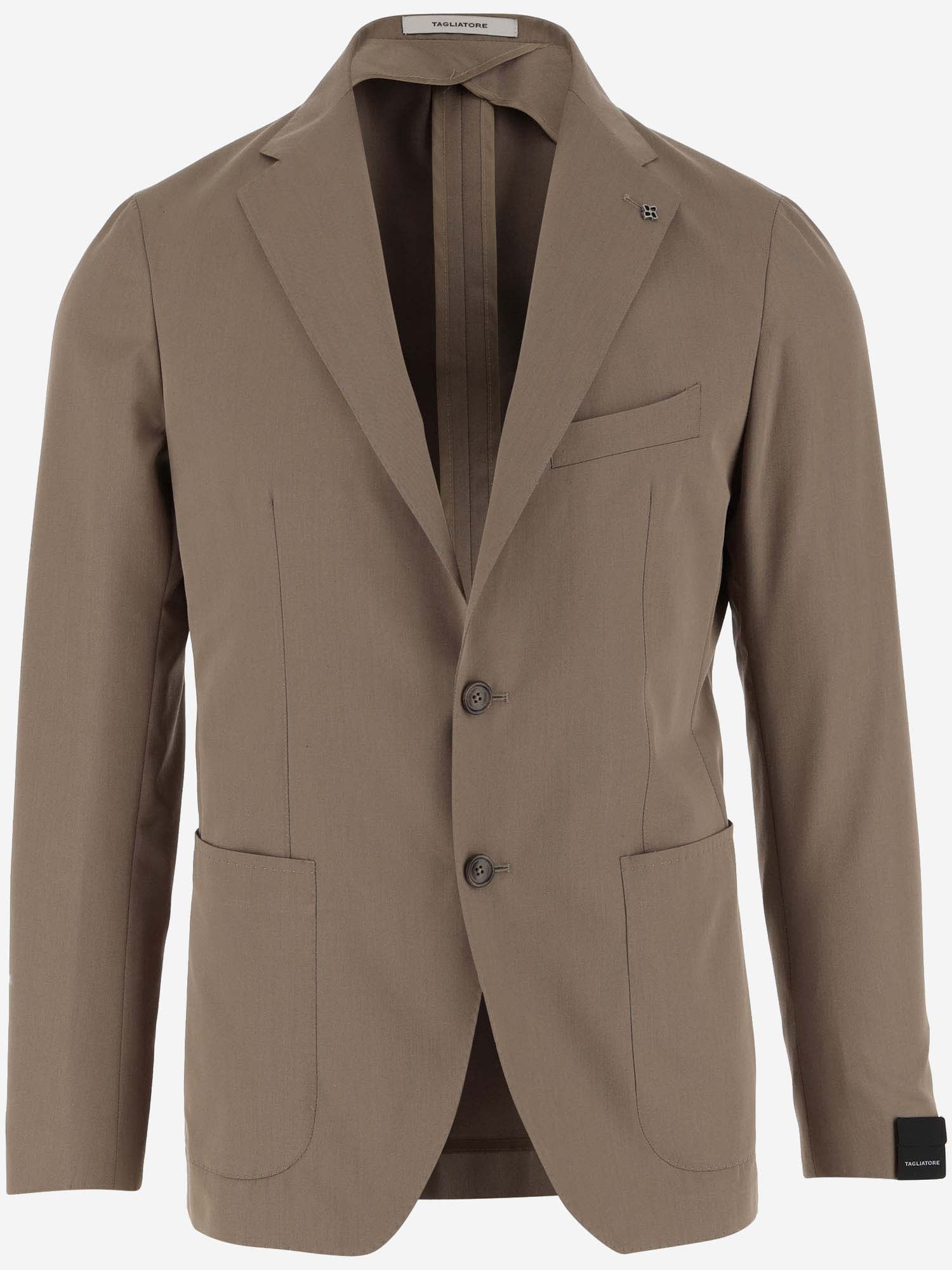 Single-breasted Cotton And Wool Jacket