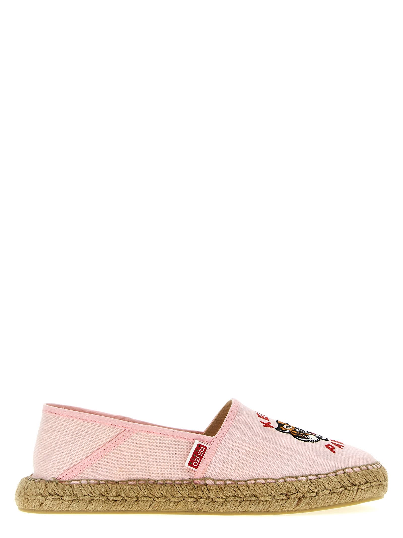 Shop Kenzo Tiger Espadrilles In Pink