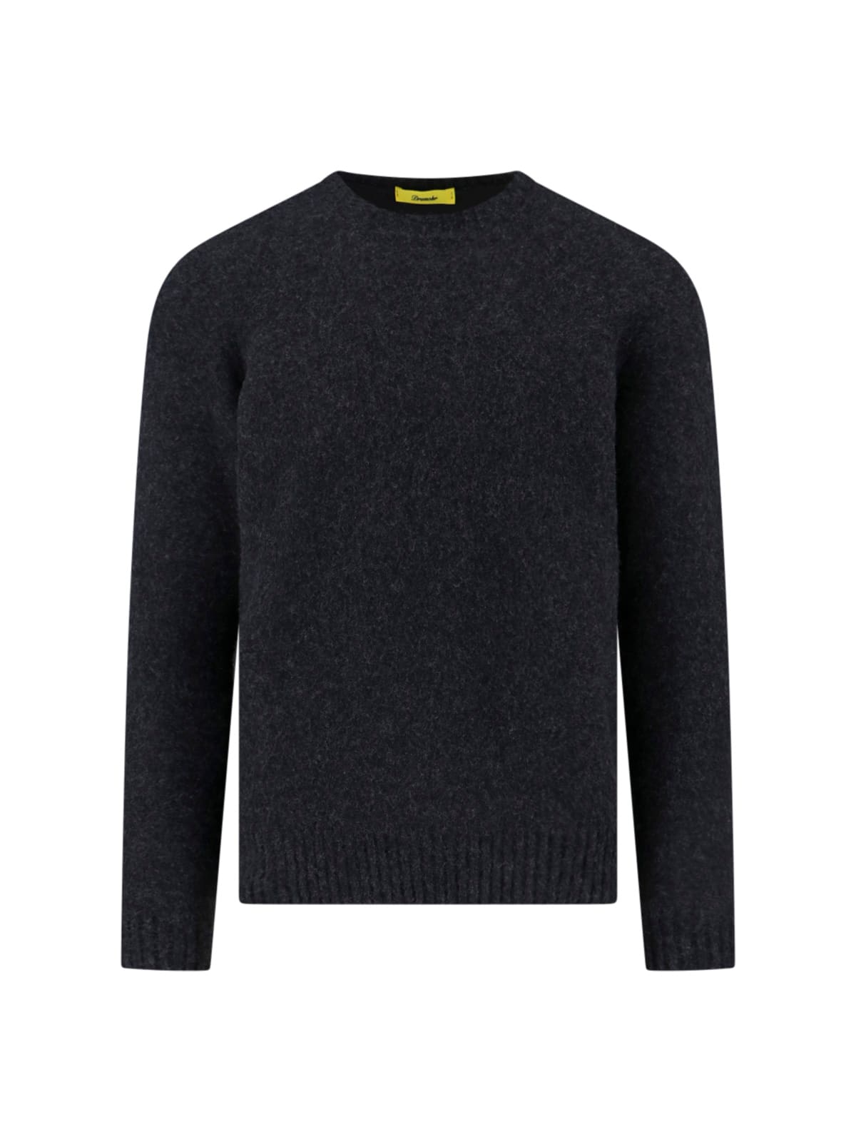 Drumohr Grey Crew-neck Sweater In Cashmere In Gray