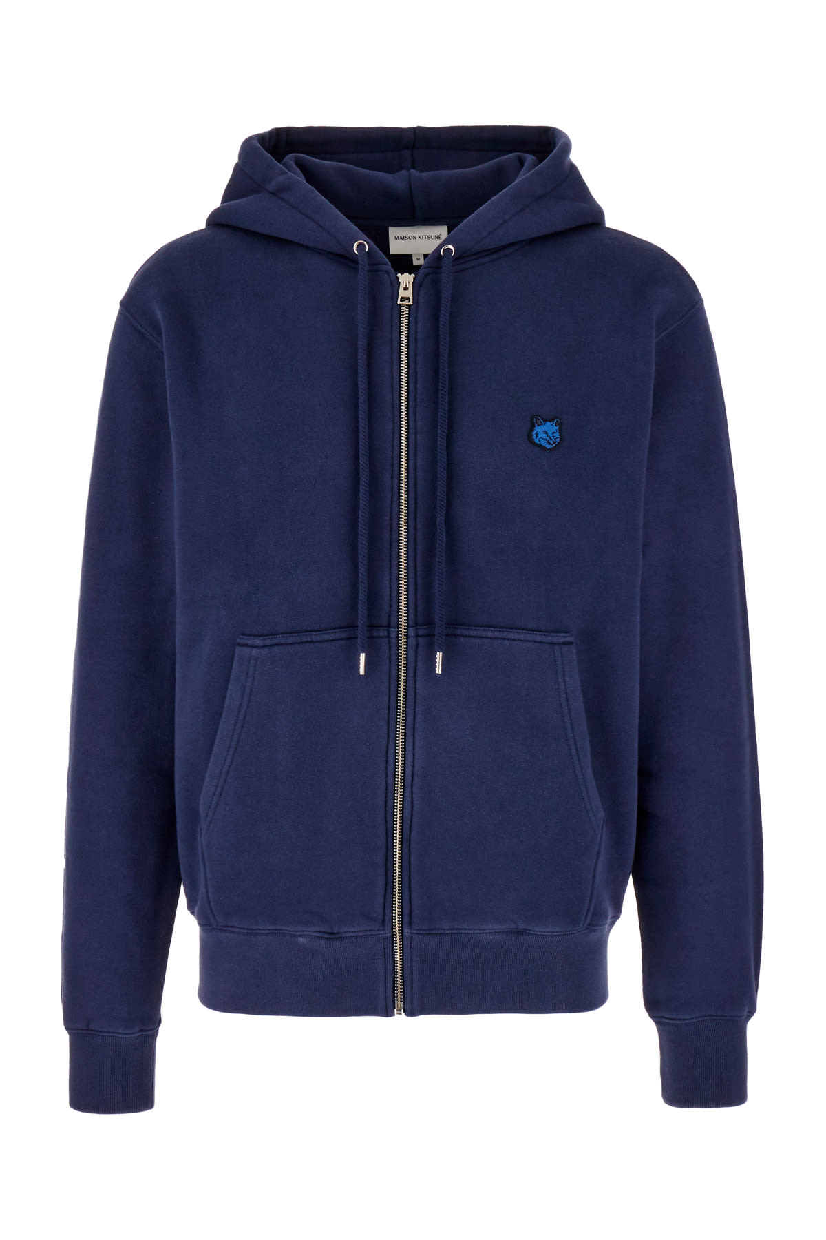 Shop Maison Kitsuné Blue Cotton Sweatshirt In P476