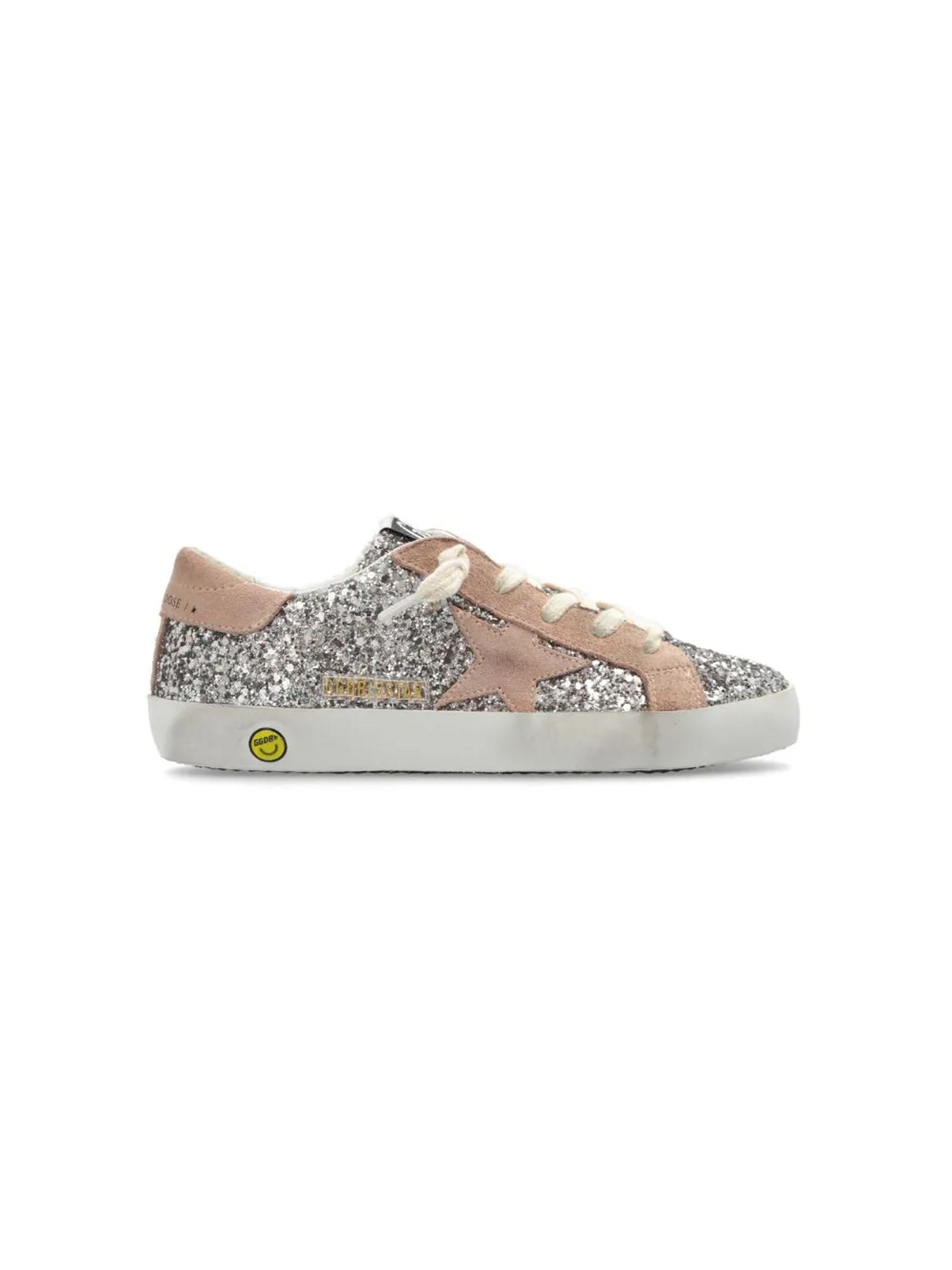 Shop Golden Goose Kids Sneakers Beige In Cinder/powder Pink