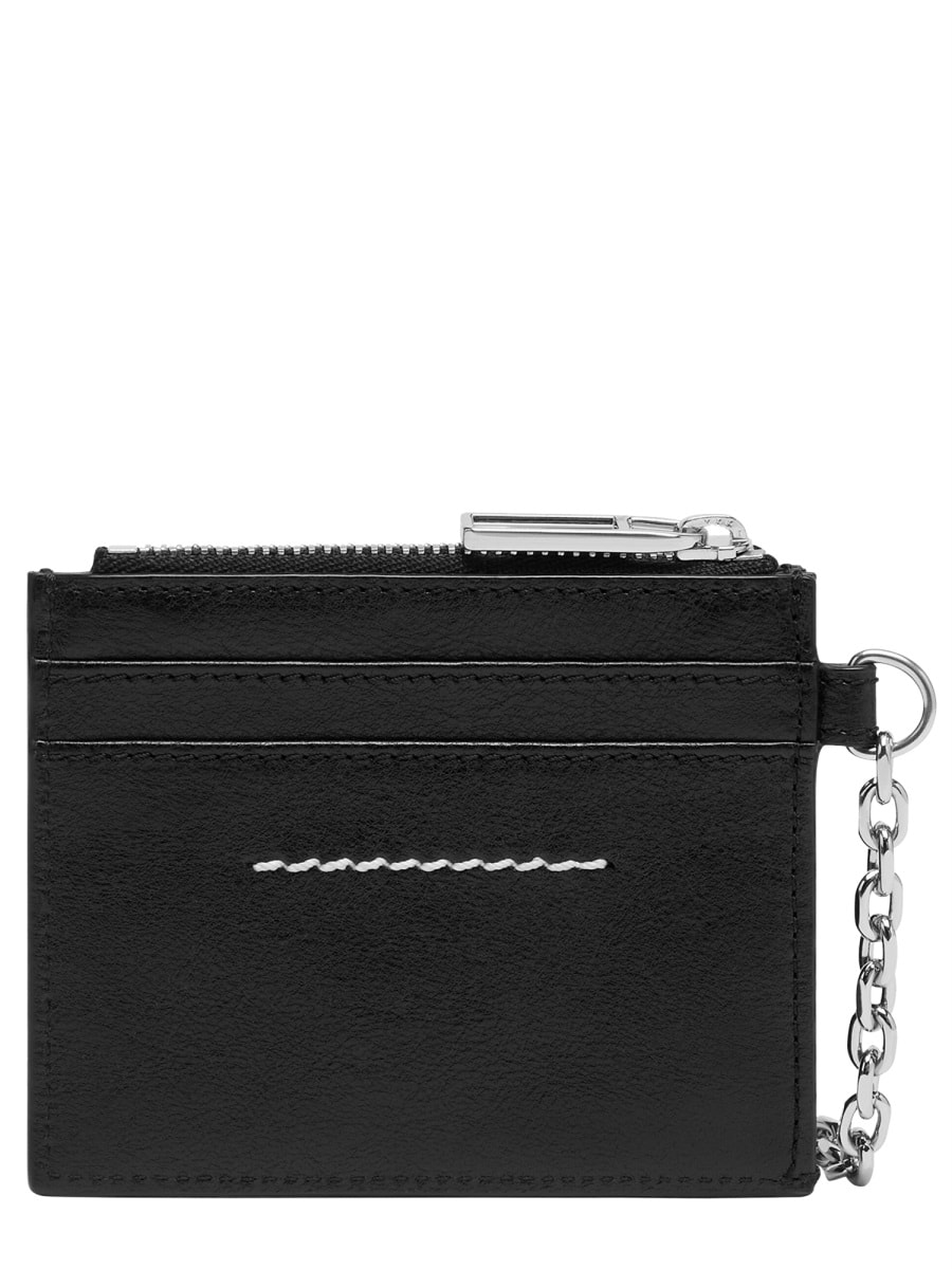 Mm6 Maison Margiela Utility Key Card Holder In Black