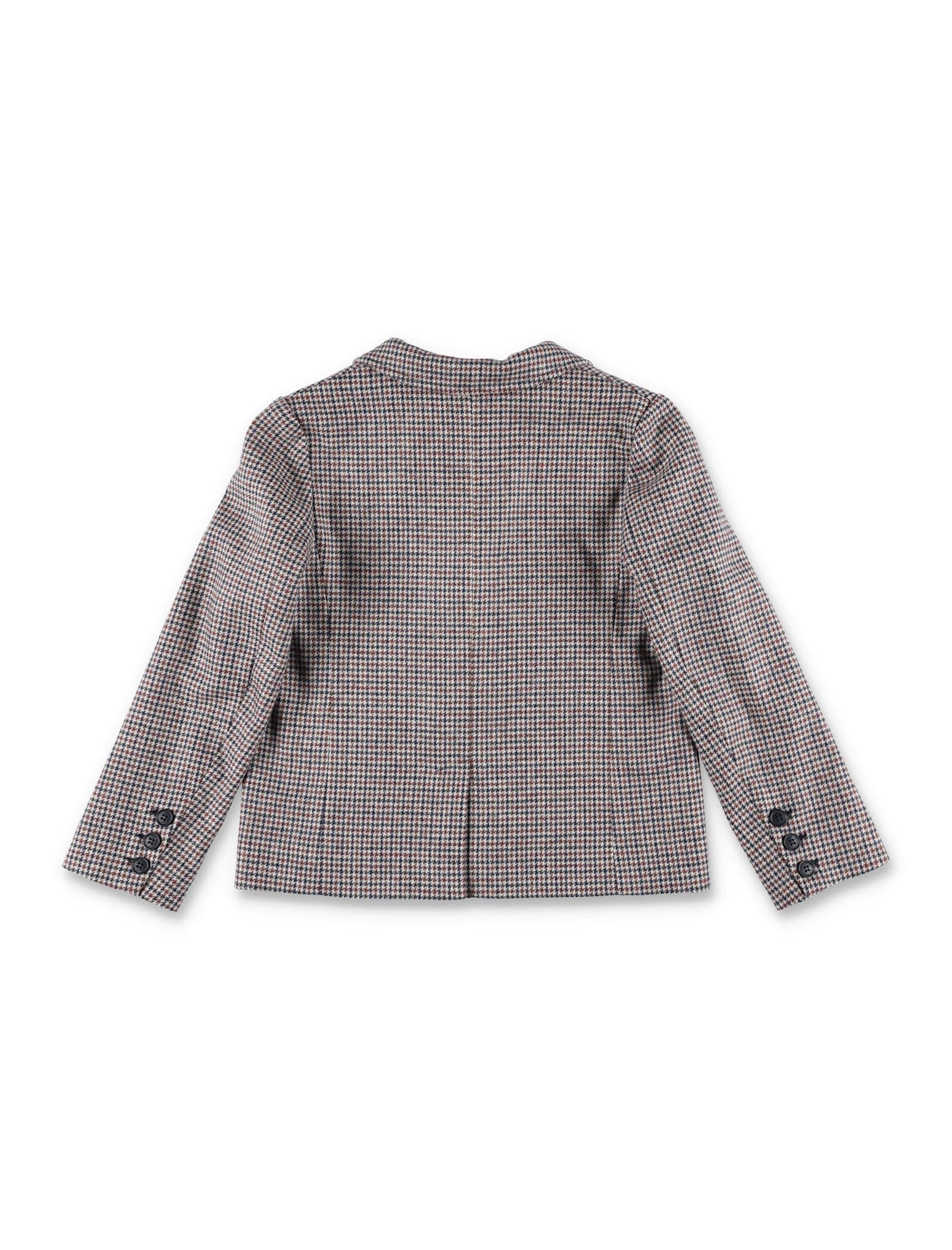Shop Bonpoint Kid - Gregoir Tweed Jacket In Dove Grey