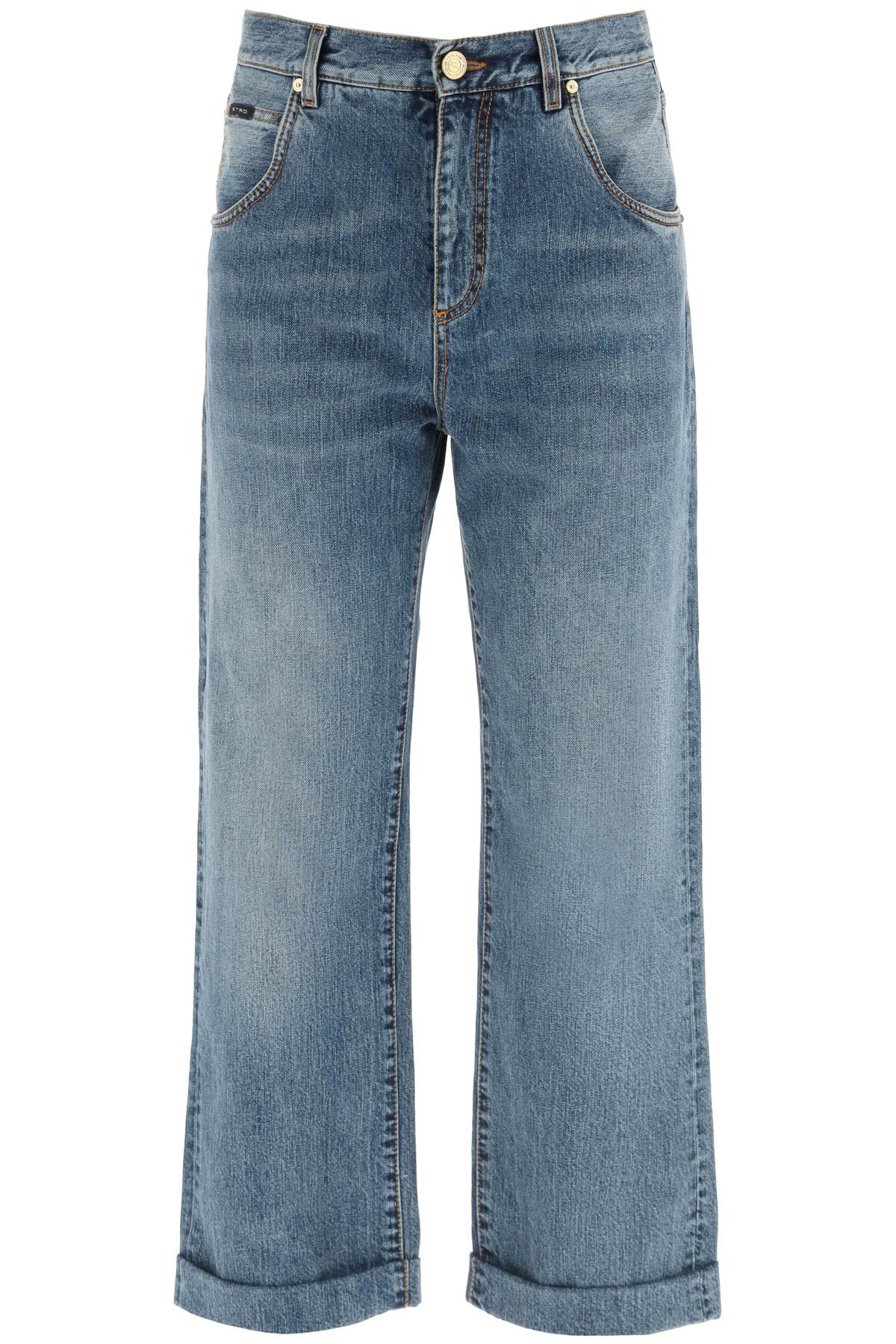 Shop Etro Easy Fit Jeans In Blu (blue)
