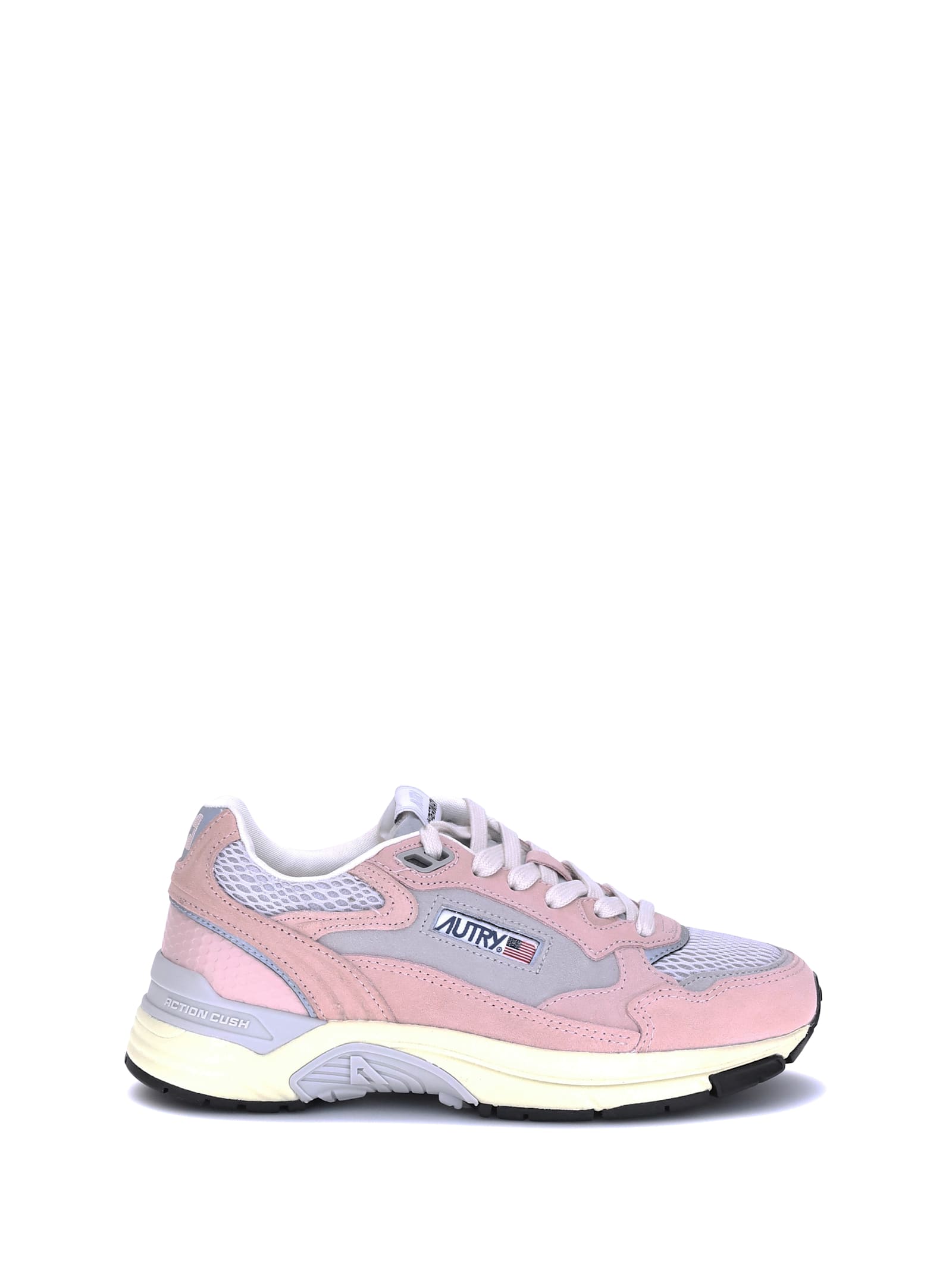 Autry Low Hyperway Wom Sneakers With Mesh Panels In Multi