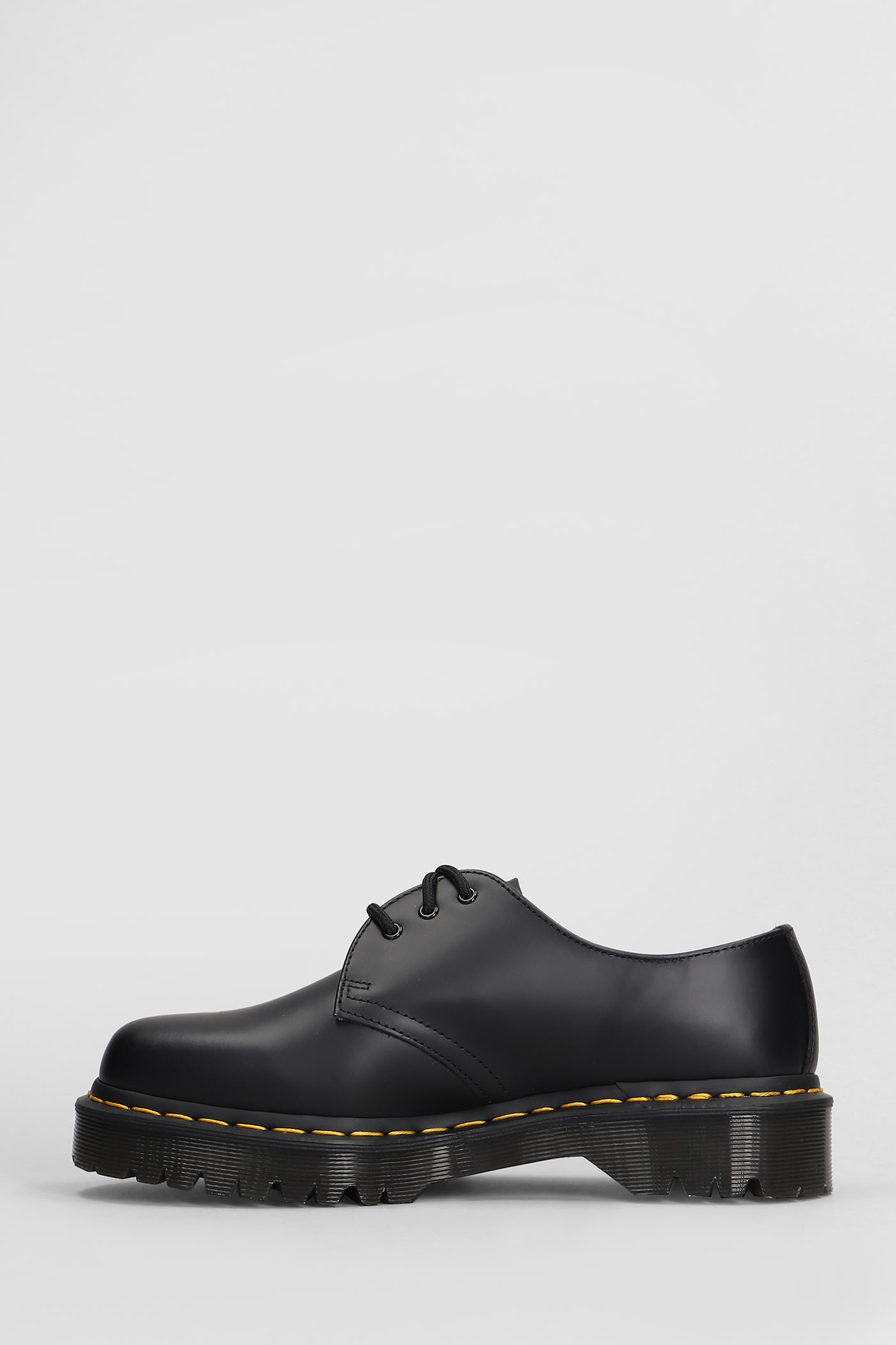 Shop Dr. Martens' 1461 Bex Lace Up Shoes In Black Leather