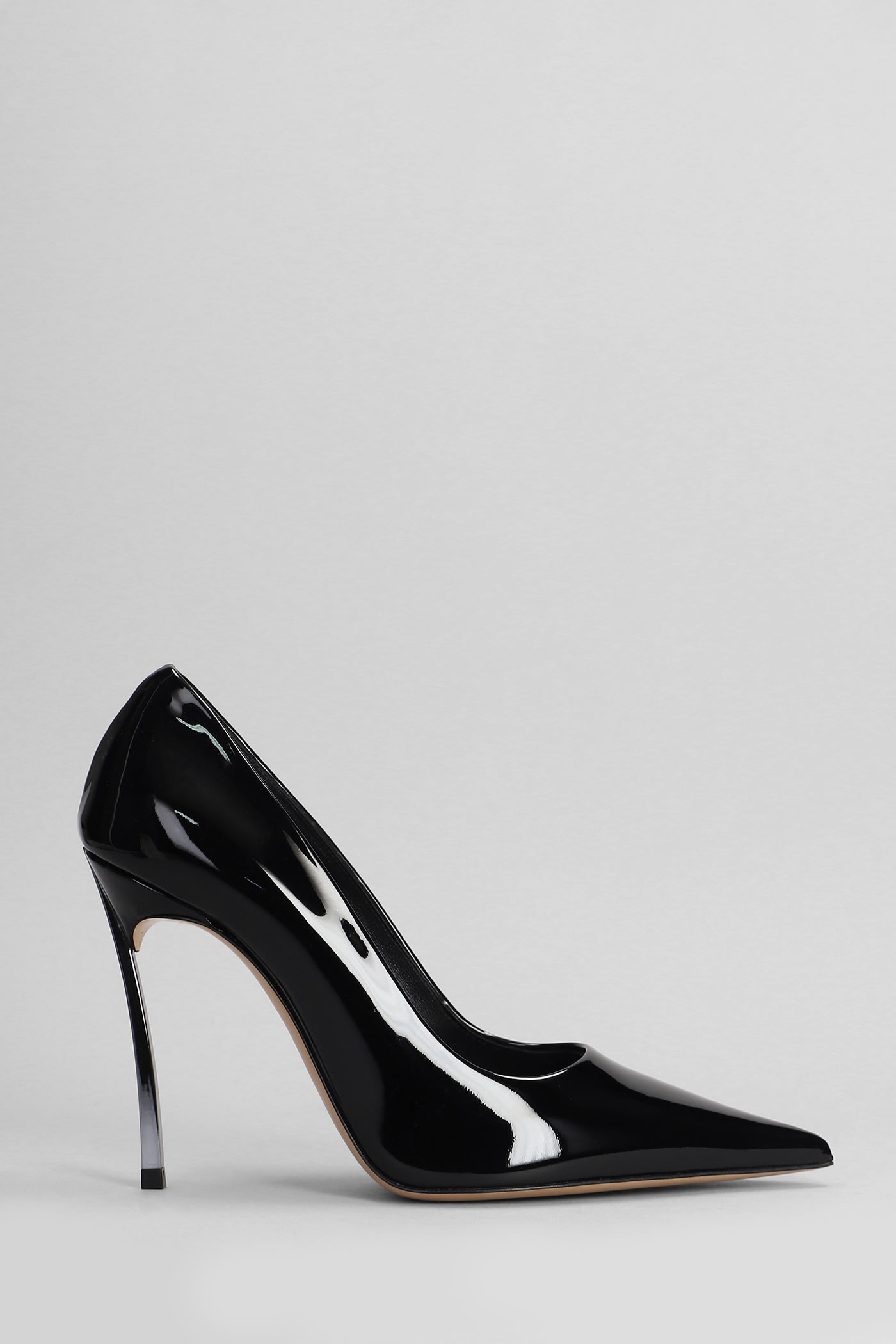 Shop Casadei Superblade Pumps In Black Patent Leather