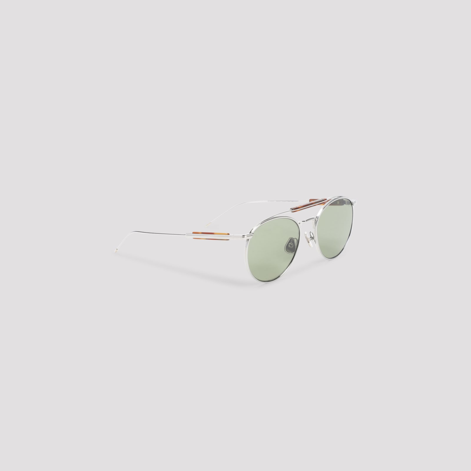 Shop Brunello Cucinelli Metal Sunglasses Sunglasses In 500152 Argento