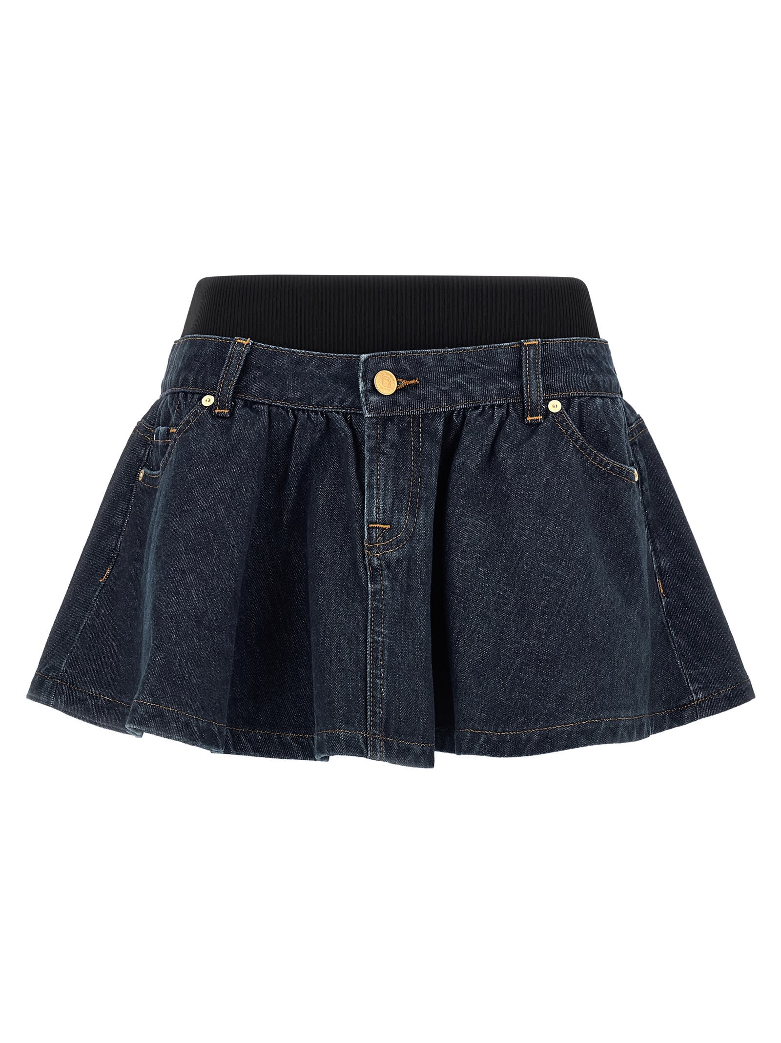 7 For All Mankind banded Mini Skirt