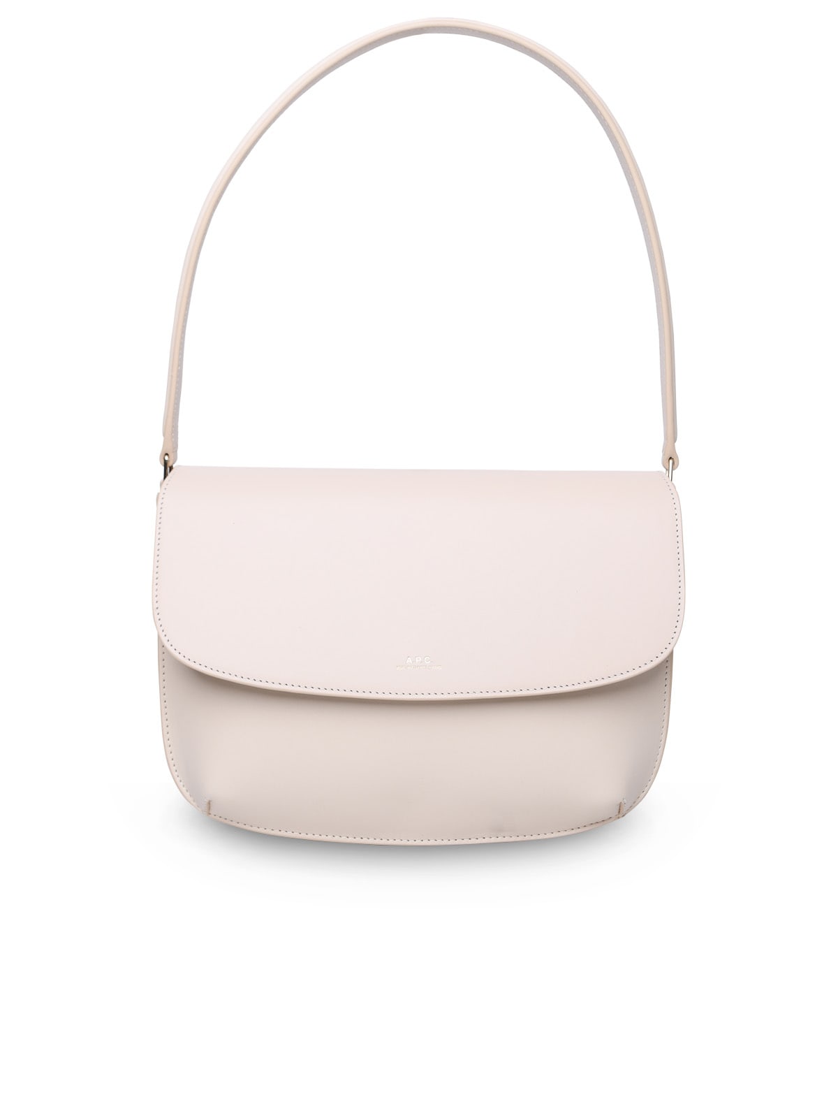 Shop Apc Sarah Cream Leather Bag In Ecru