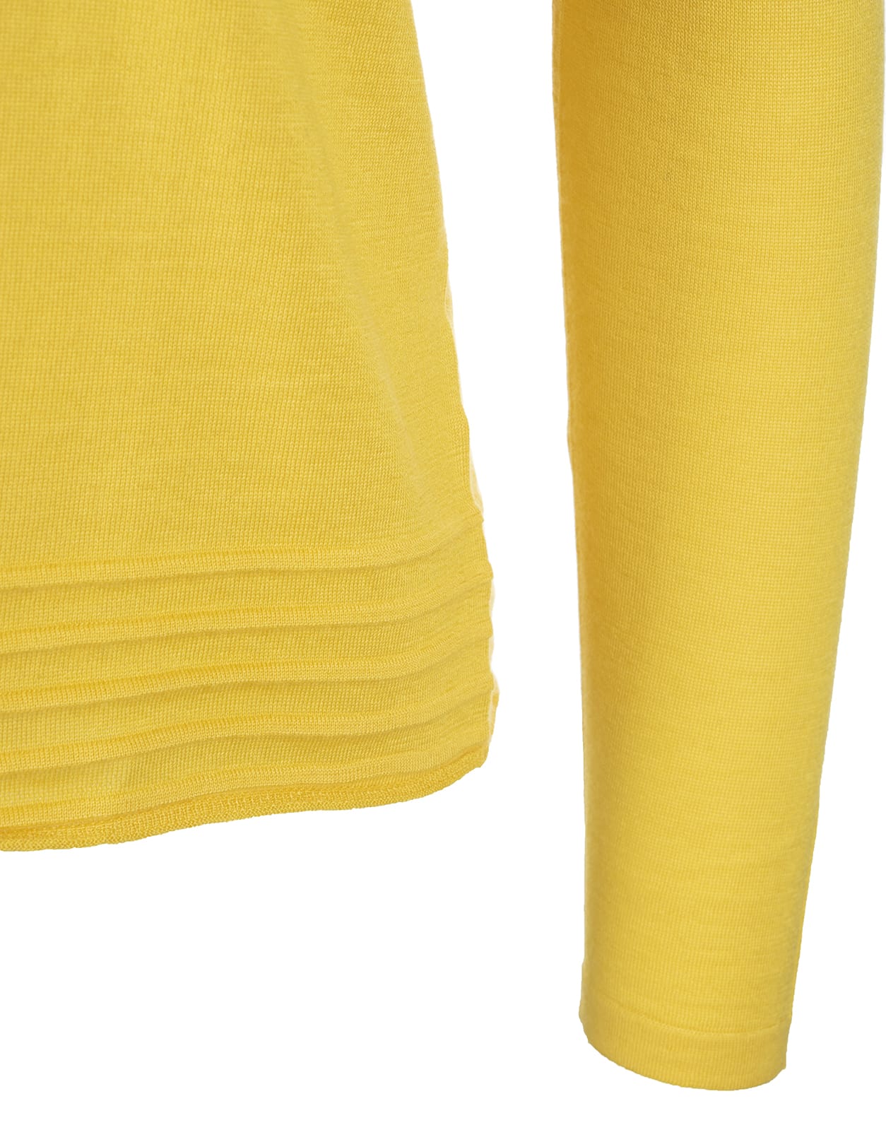 FEDELI FEDELI YELLOW CARDIGAN WITH ROUND
