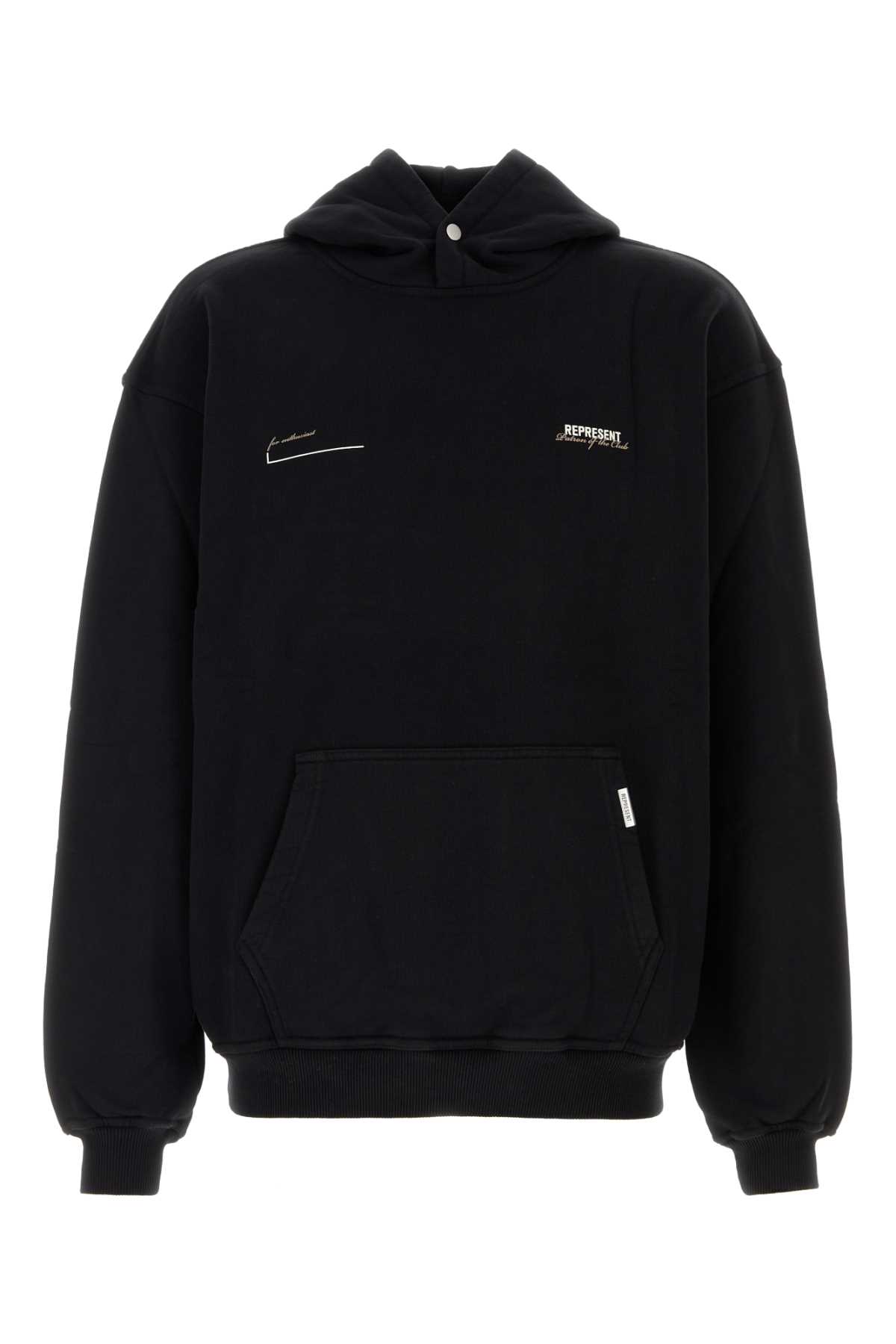 Black Cotton Sweatshirt