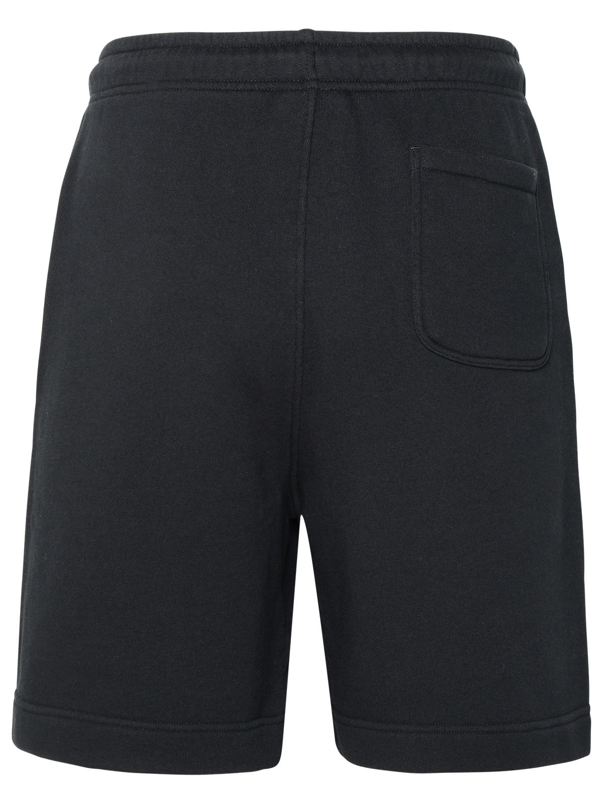 Shop Maison Kitsuné Black Cotton Bermuda Shorts