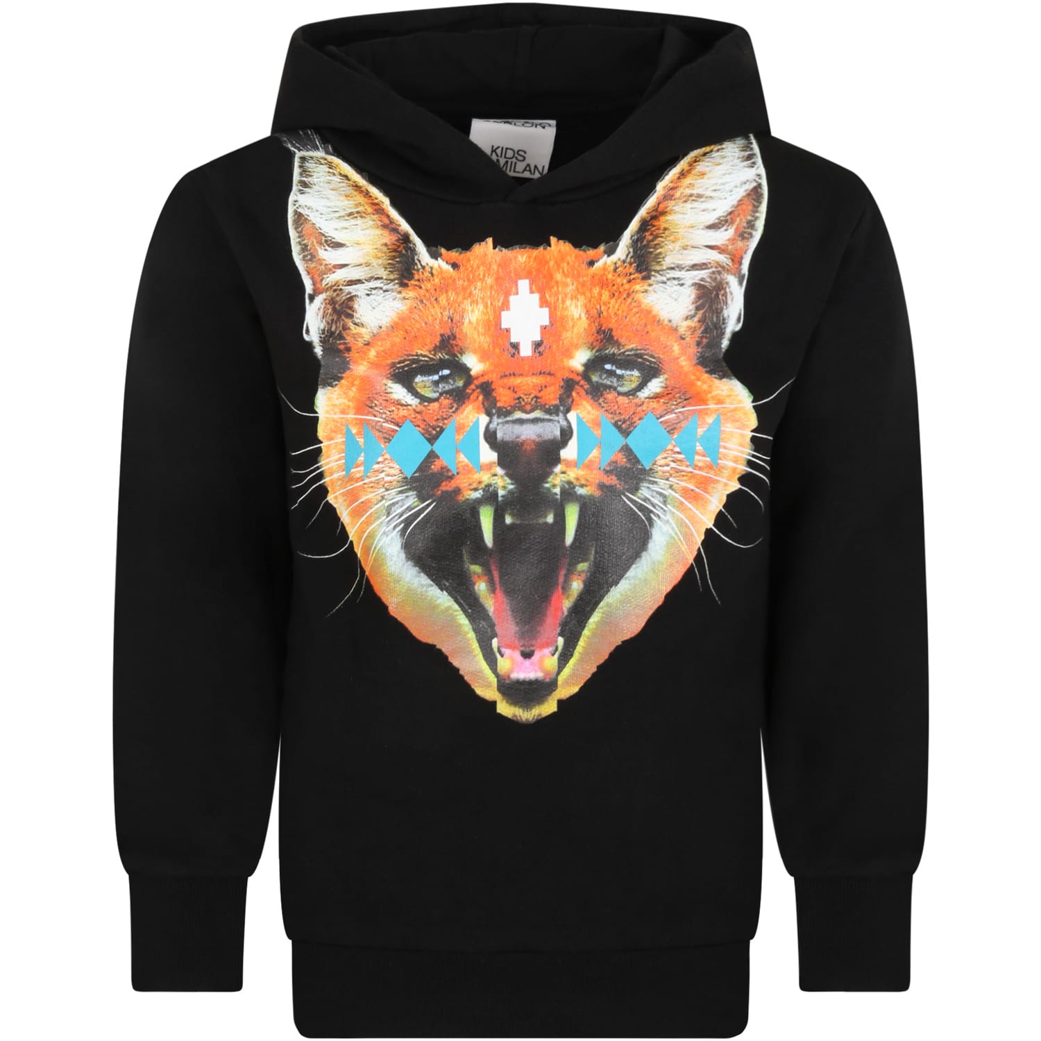 Marcelo Burlon Black Sweatshirt For Boy With Fox