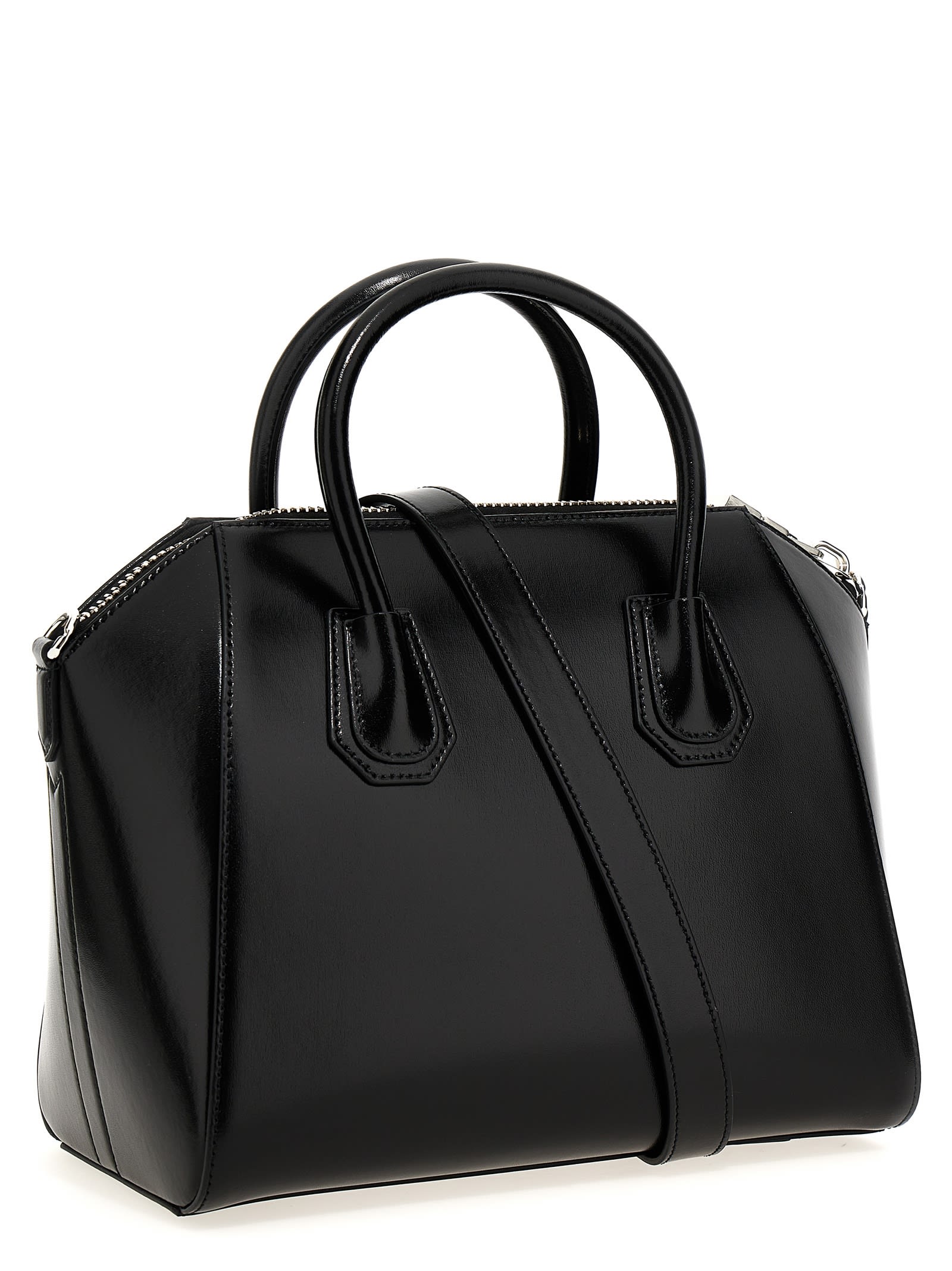 Shop Givenchy Antigona Small Handbag In Black