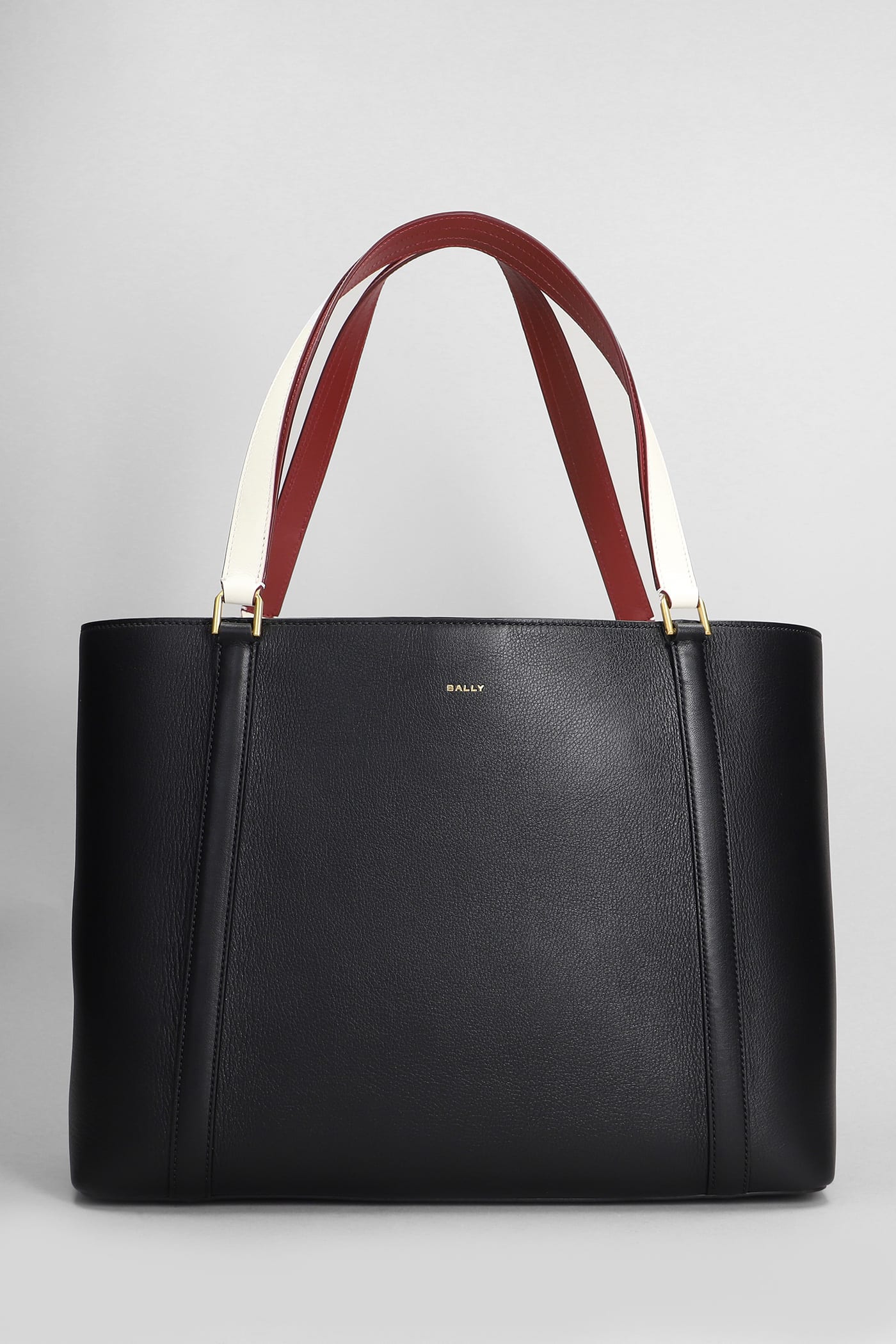 Code Tote L Tote In Black Leather