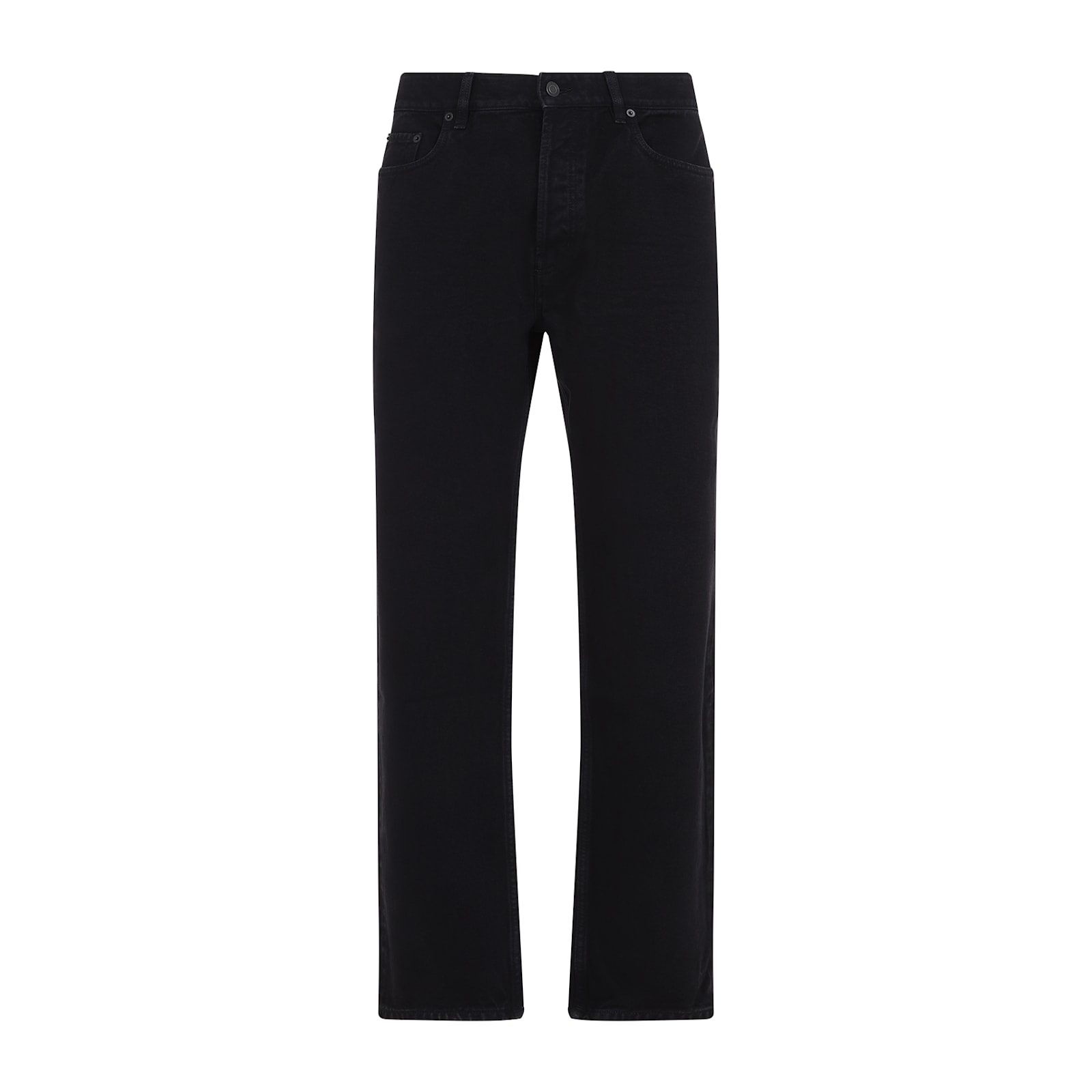 Saint Laurent Oklahoma Jeans In Black Denim In Black