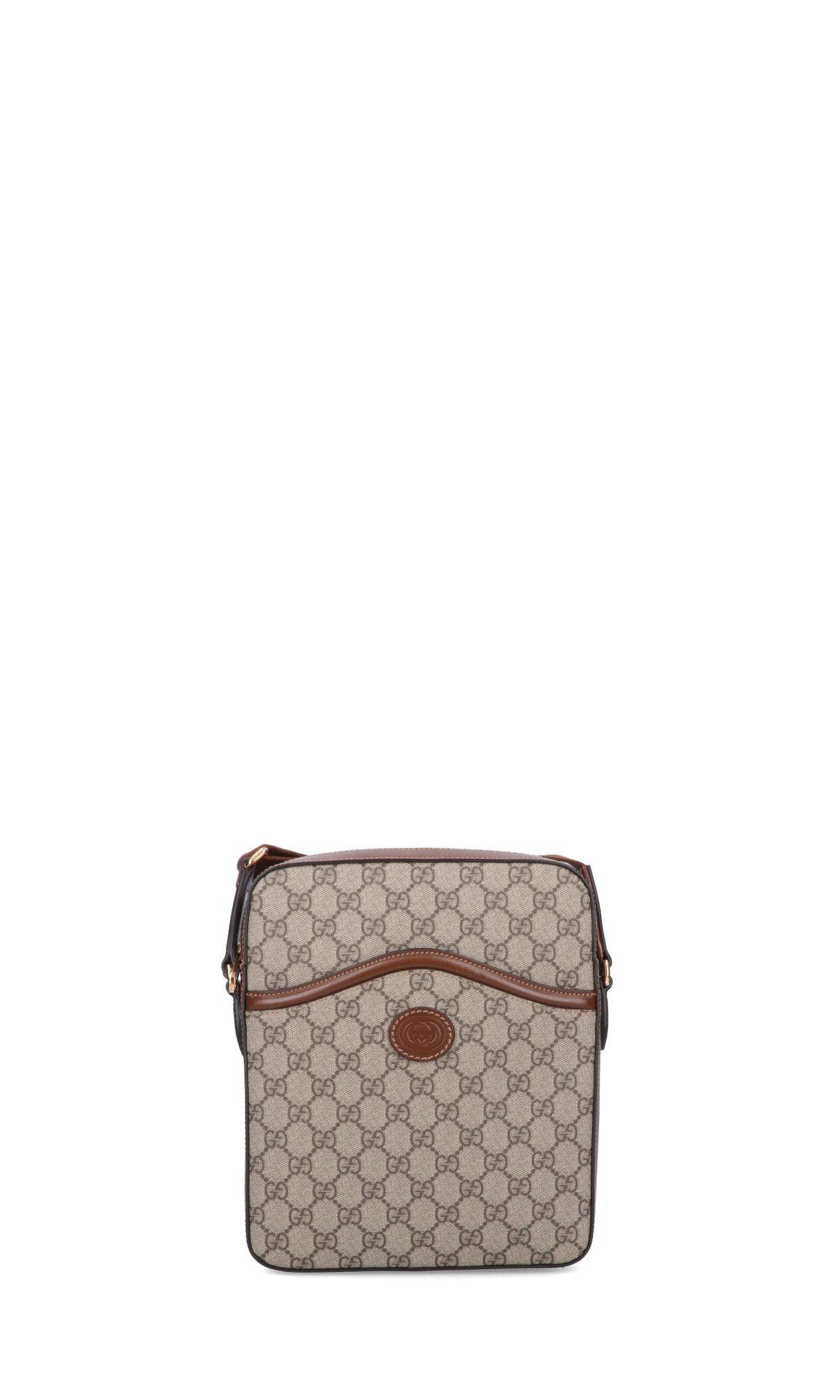 Gucci Logo Shoulder Bag In Beige