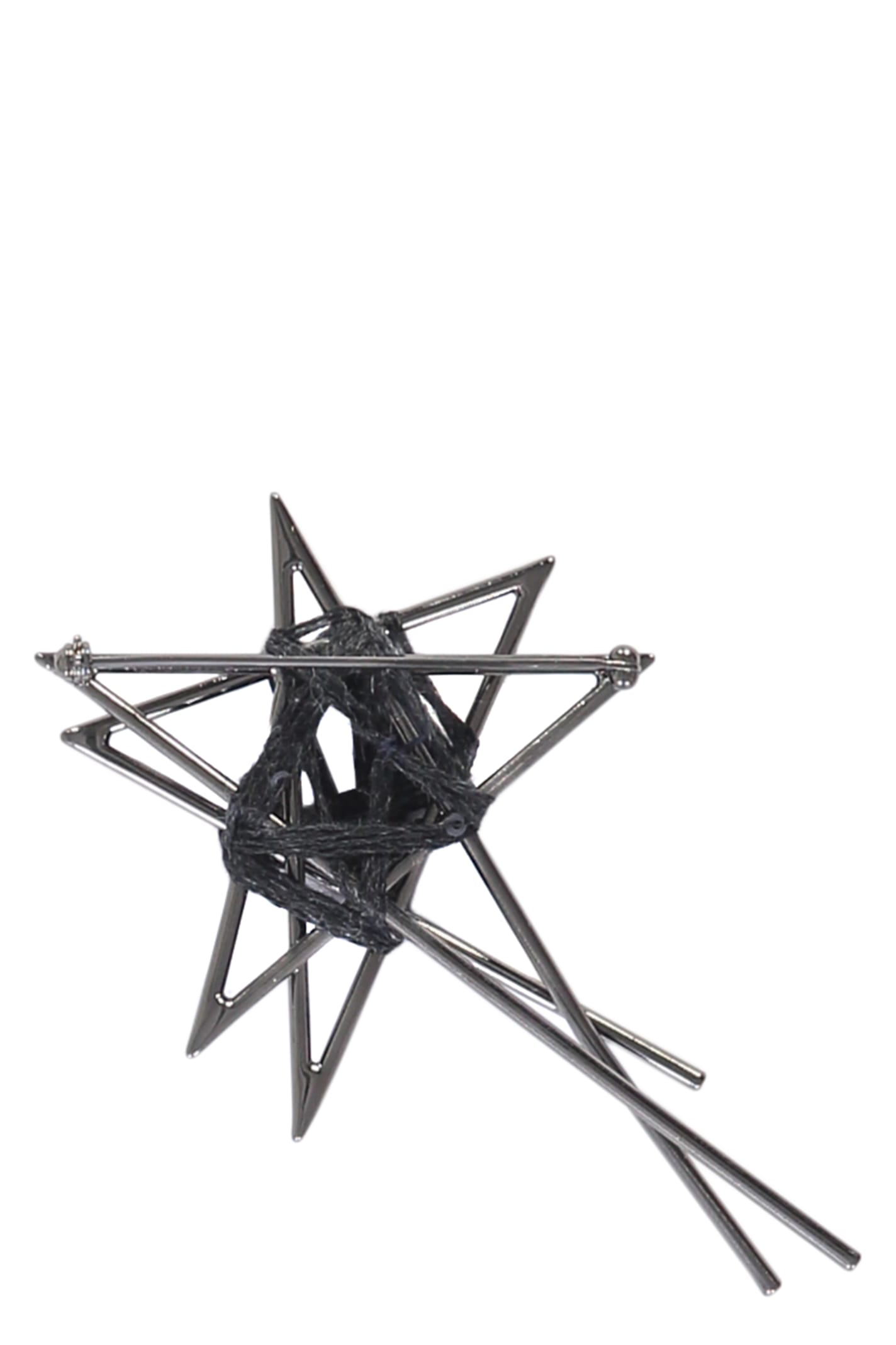 Lorena Antoniazzi Decorative Brooch In Grey