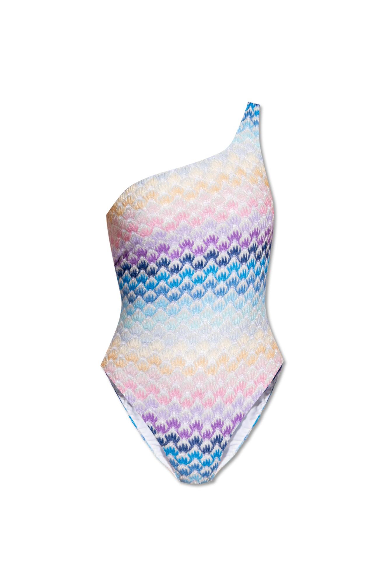 Shop Missoni Printed One-piece Swimsuit In Degrade