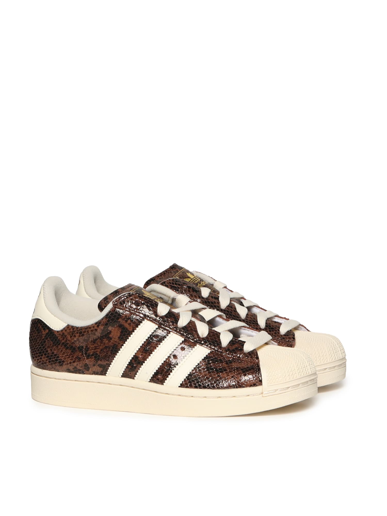 Adidas Originals Womens Snake Print Preloved Bro Superstar Ii Leather Trainers In Multi