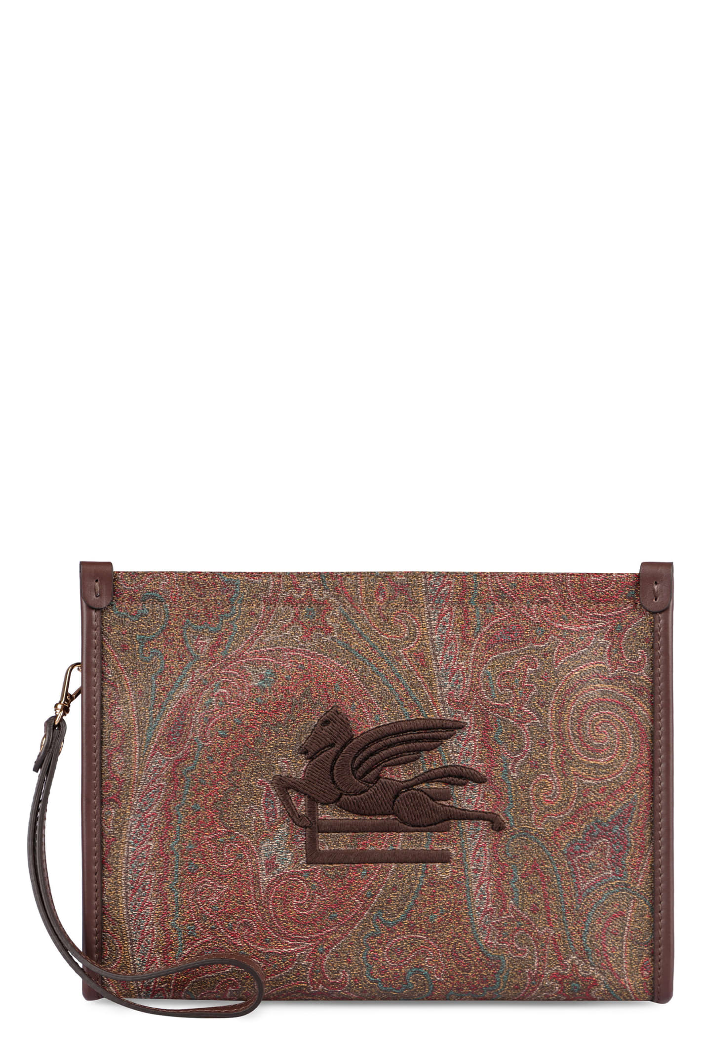 ETRO JACQUARD FABRIC CLUTCH 