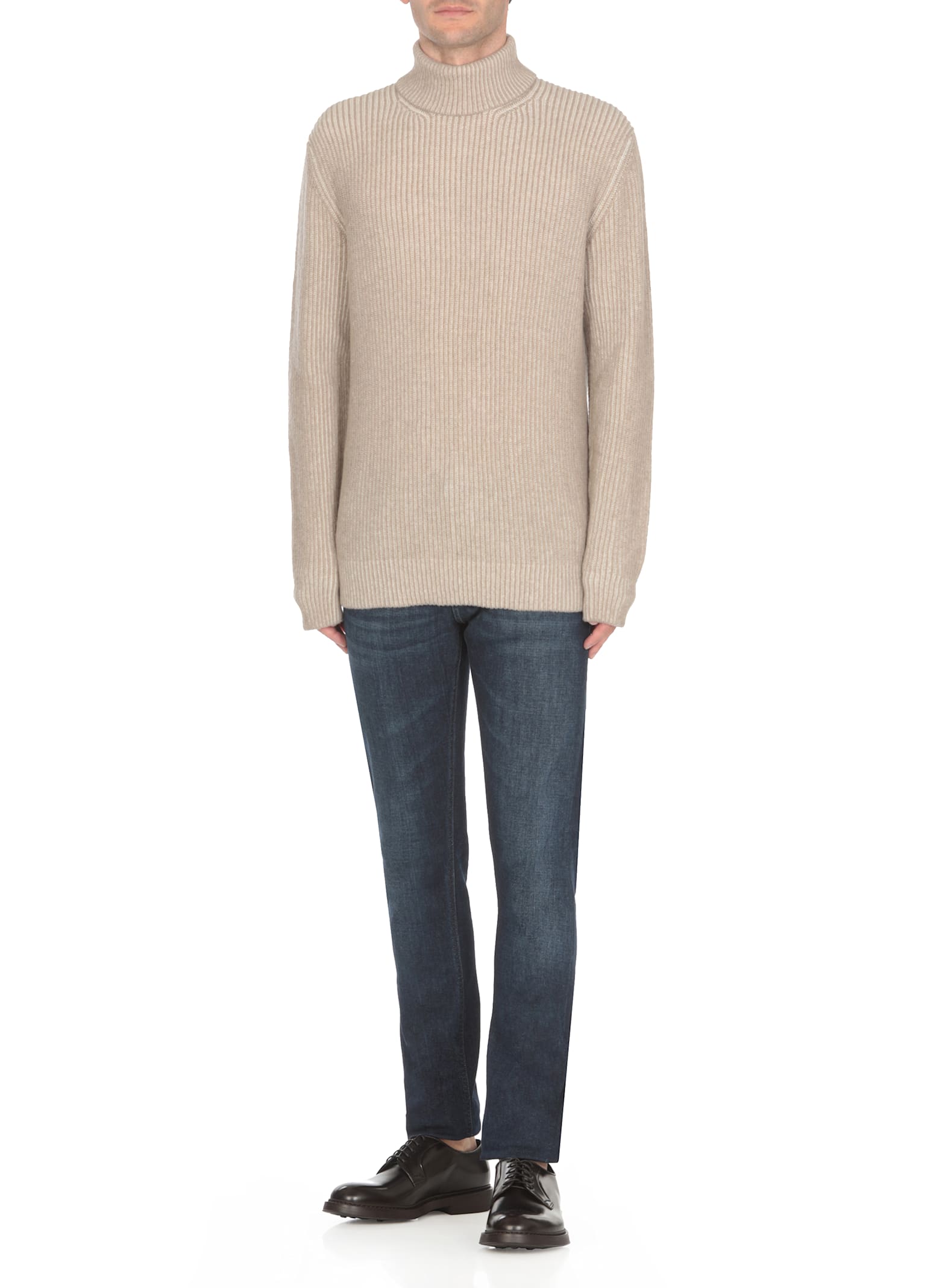 Shop Tagliatore Brixen Sweater In Beige