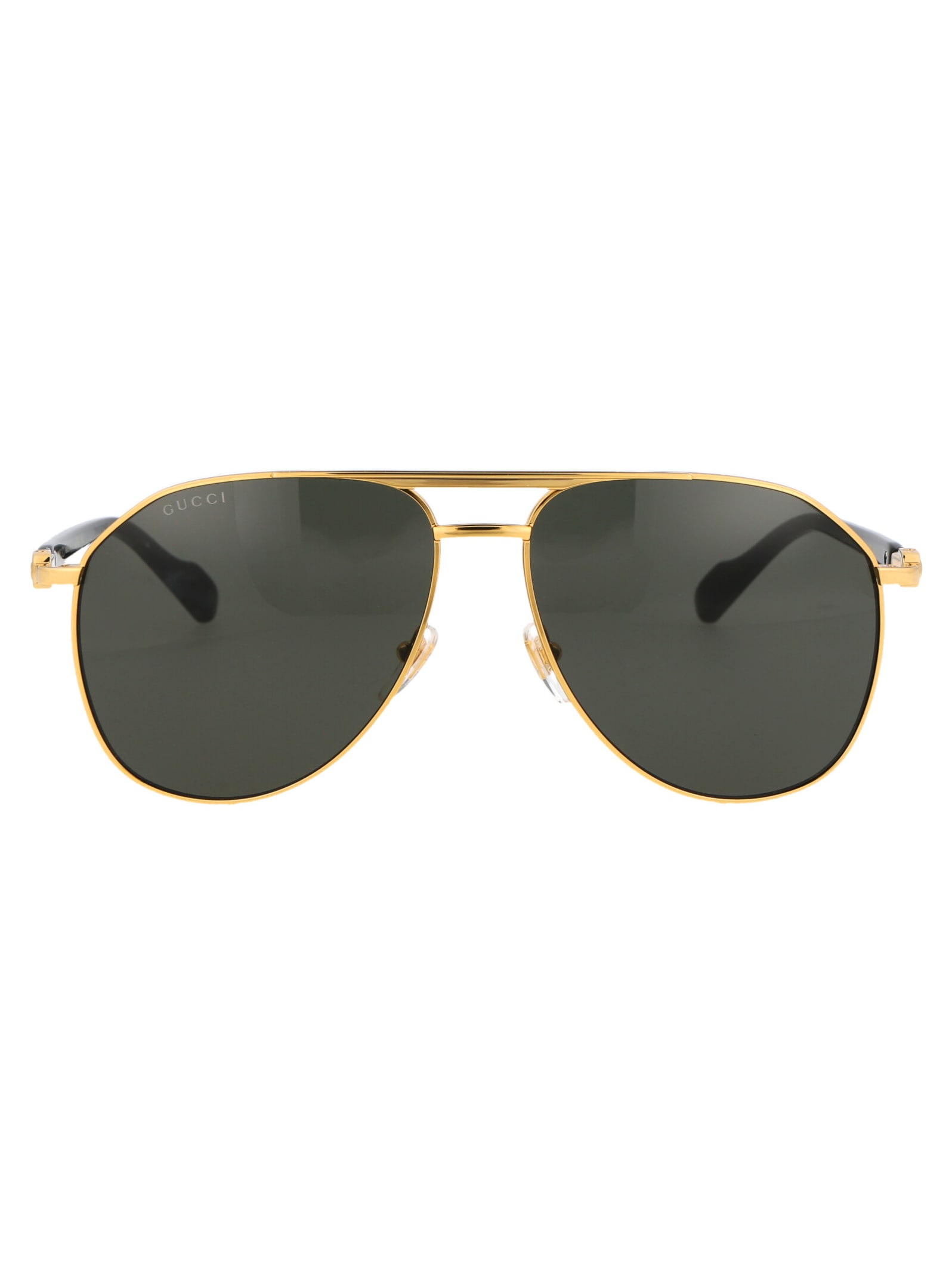 Shop Gucci Gg1220s Sunglasses In 001 Gold Gold Grey