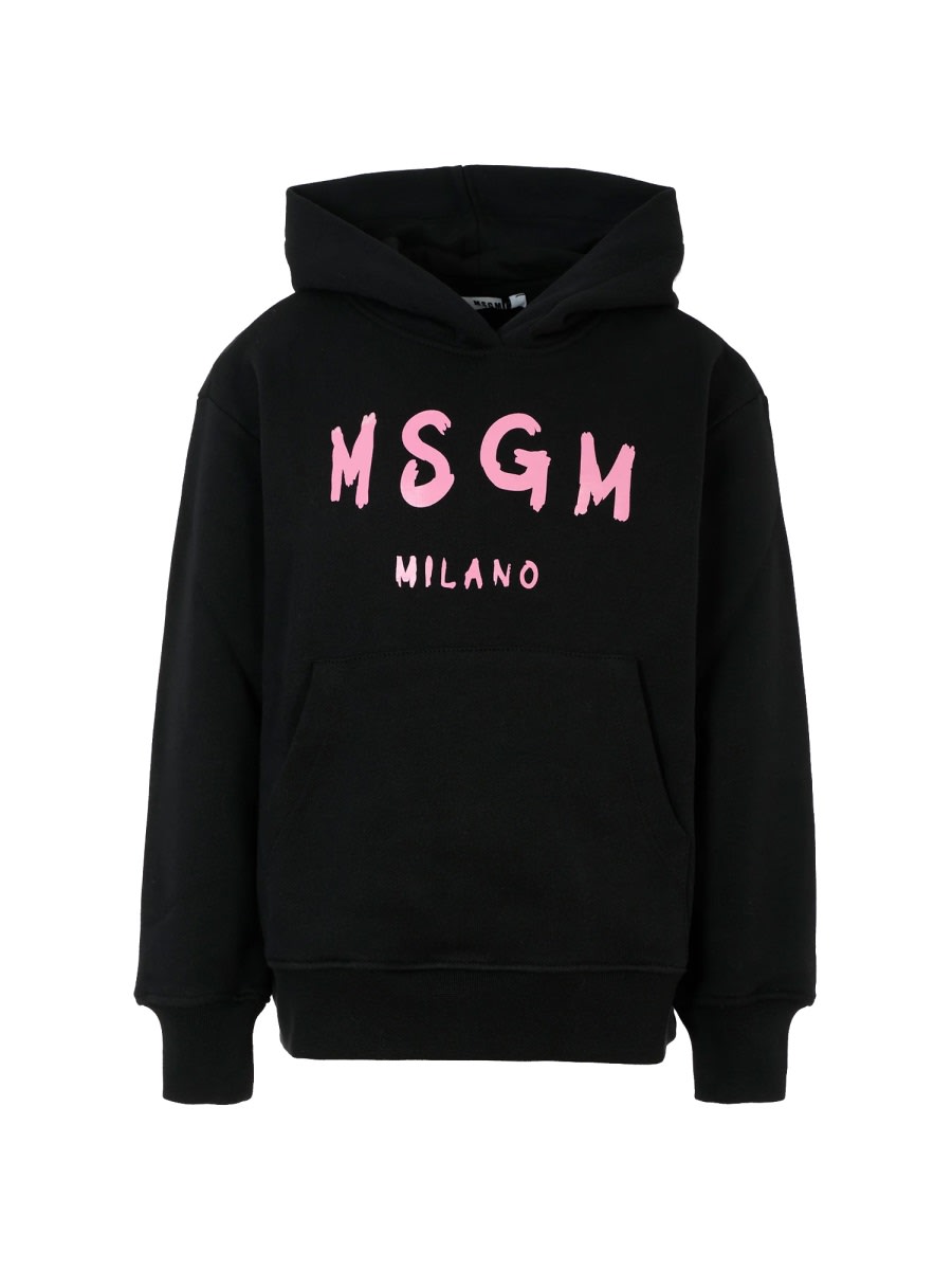 Msgm Sweatshirt With Logo In Multi