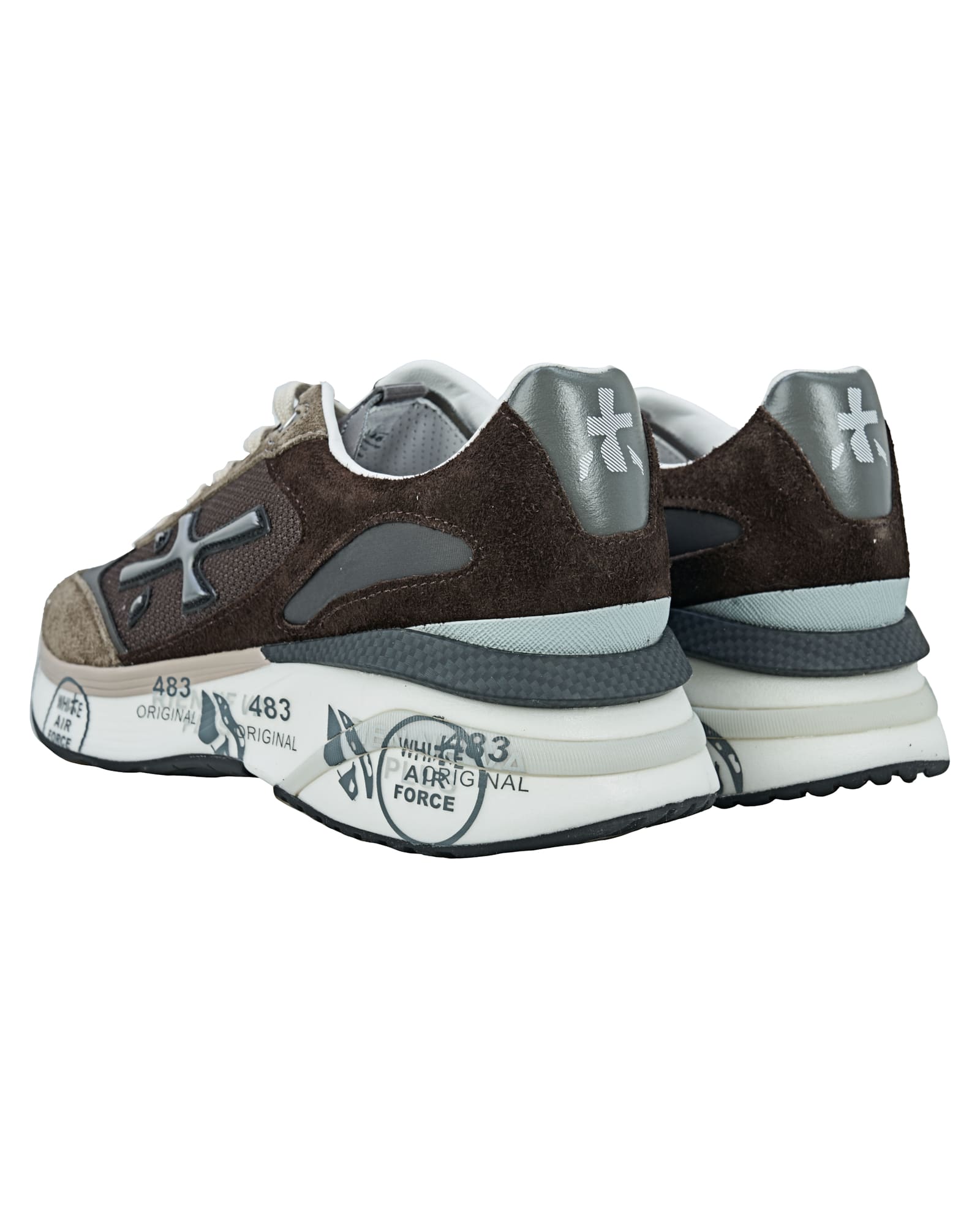 Shop Premiata Sneakers Moerun In Marrone