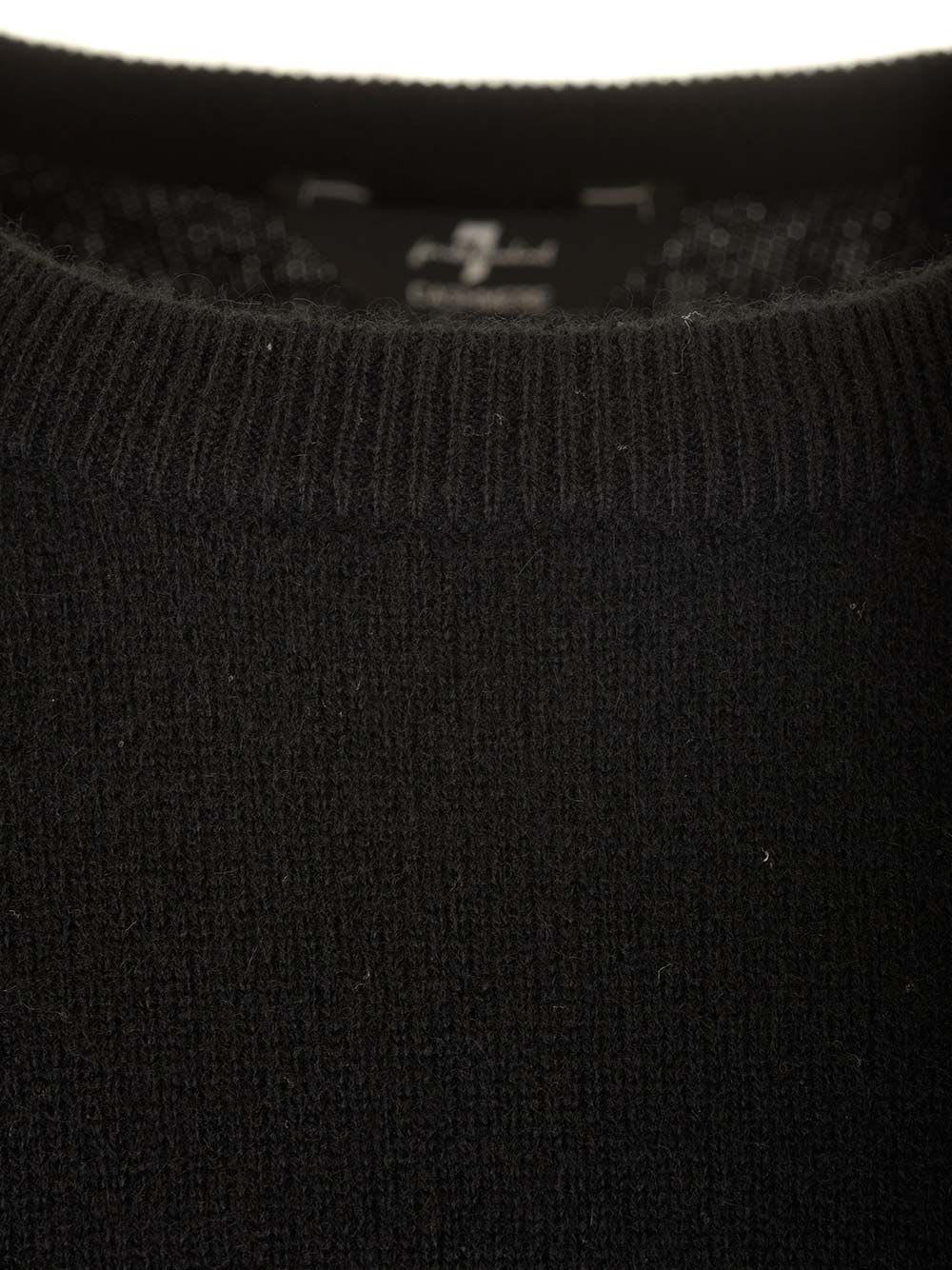 Shop 7 For All Mankind Cashmere Sweater In Black