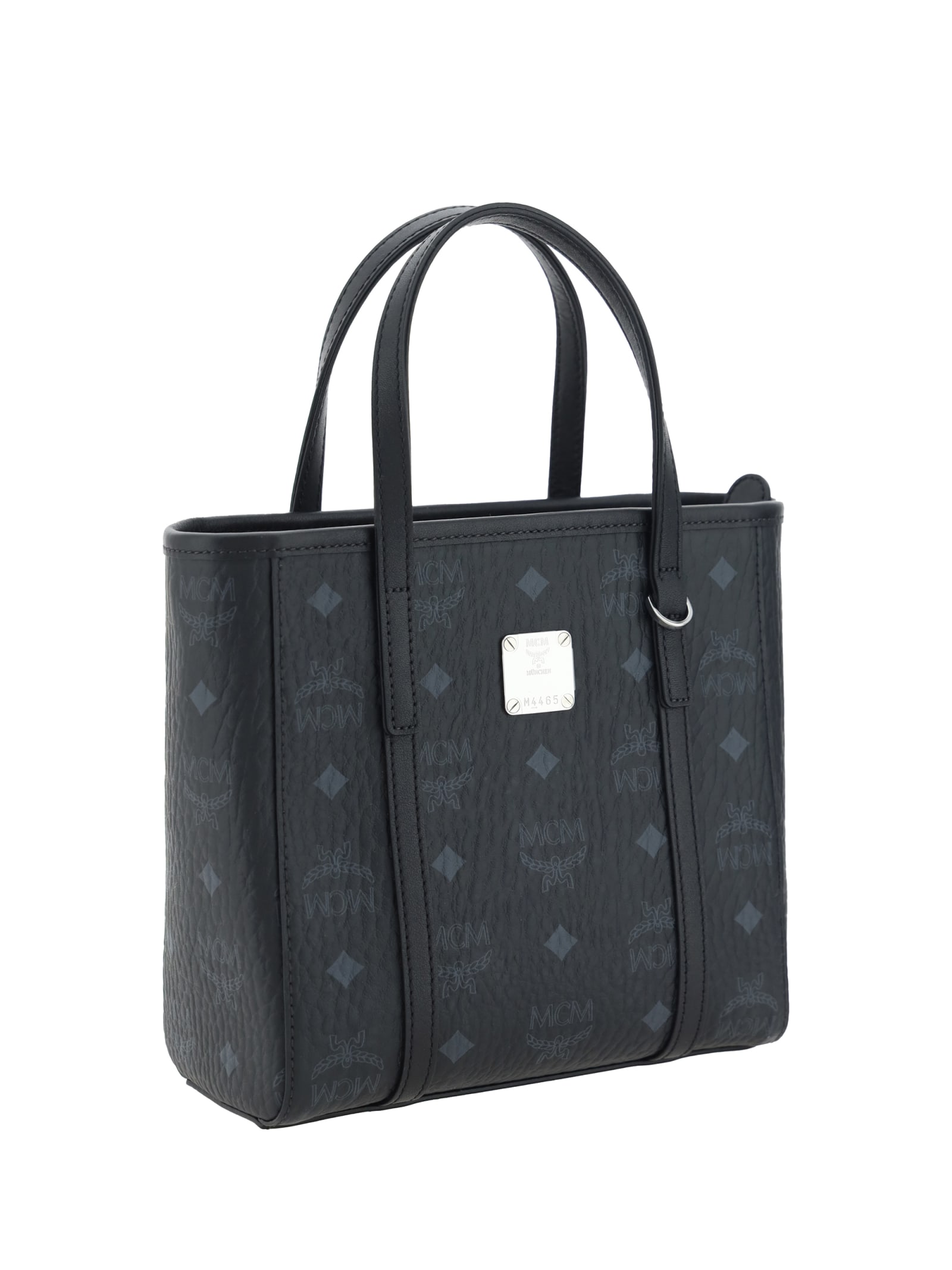 Shop Mcm Shopper Bag Mini In Black