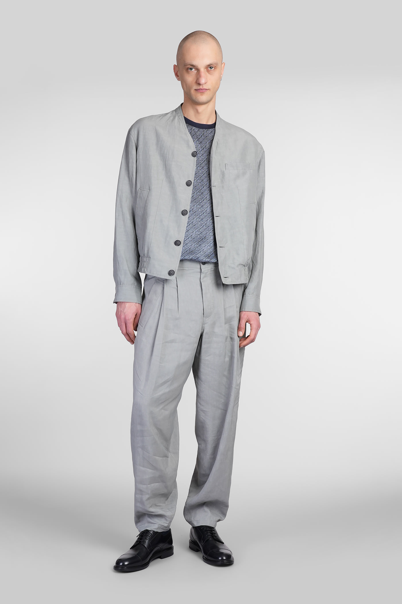 Giorgio Armani Casual Jacket In Green Viscose In Green