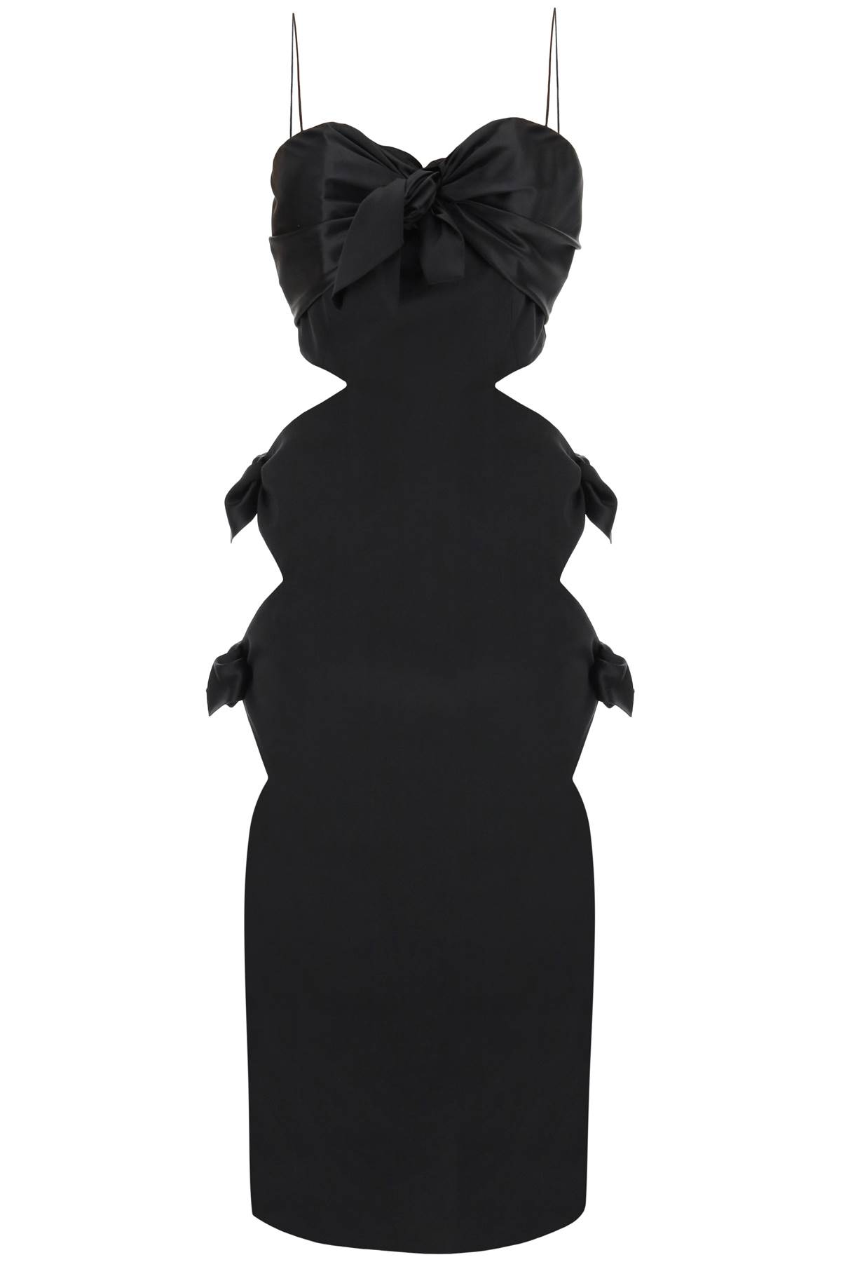 Shop Alessandra Rich Cut-out Dress In Black (black)