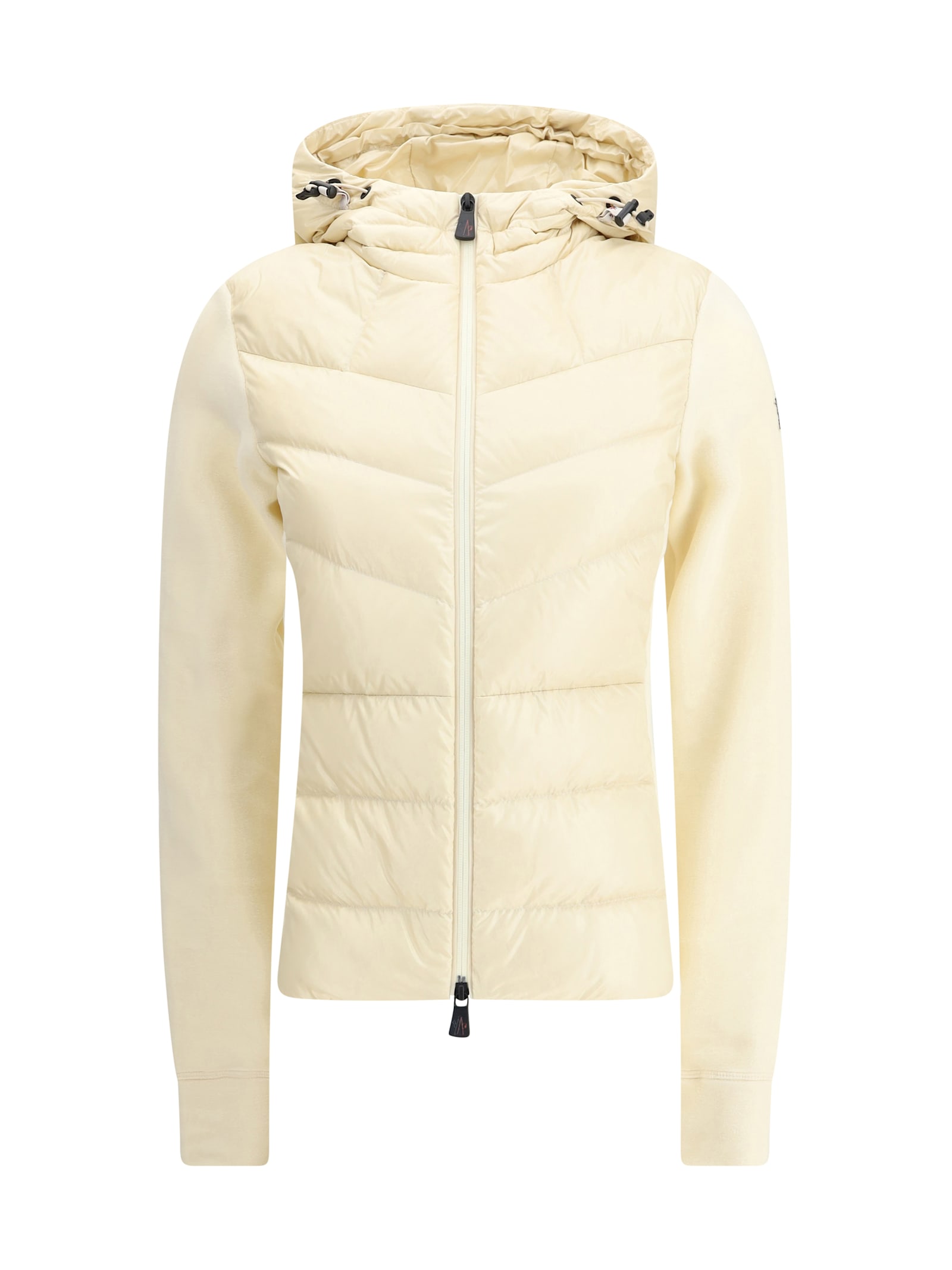 Moncler Nylon Down Jackt With Fleece Inserts In Multi