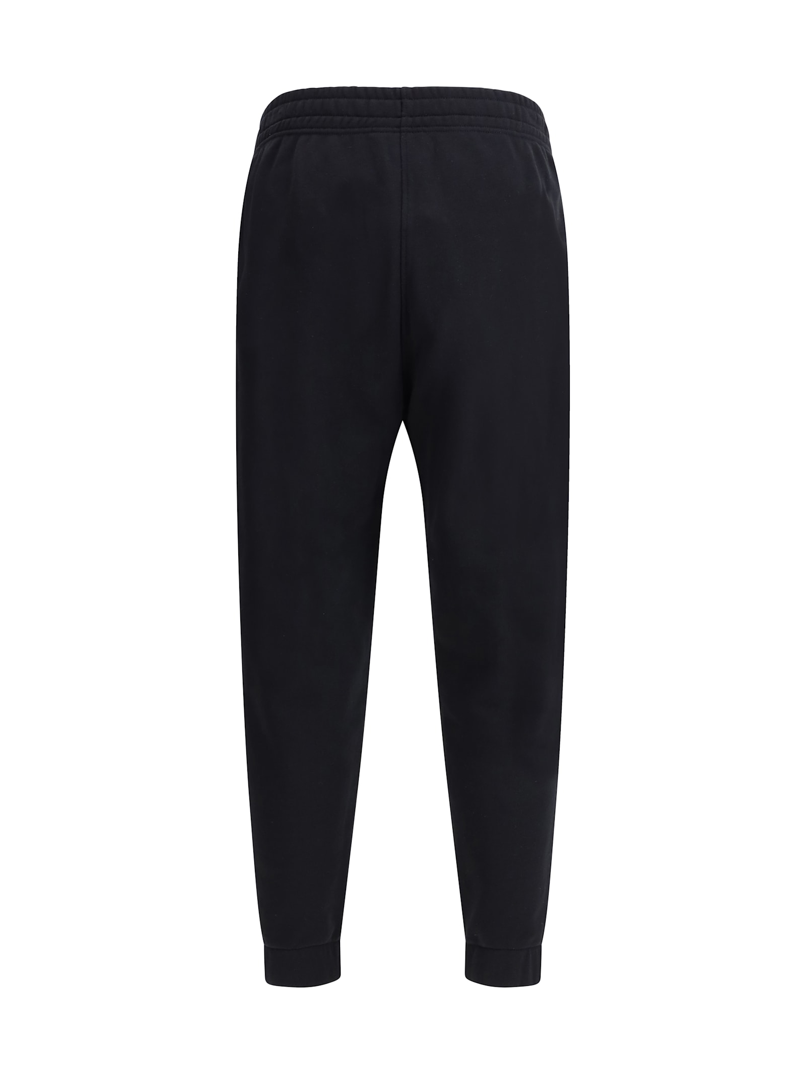 Maison Kitsuné Logoed Sporty Sweatpants With Ribbed Cuffs In Black/white