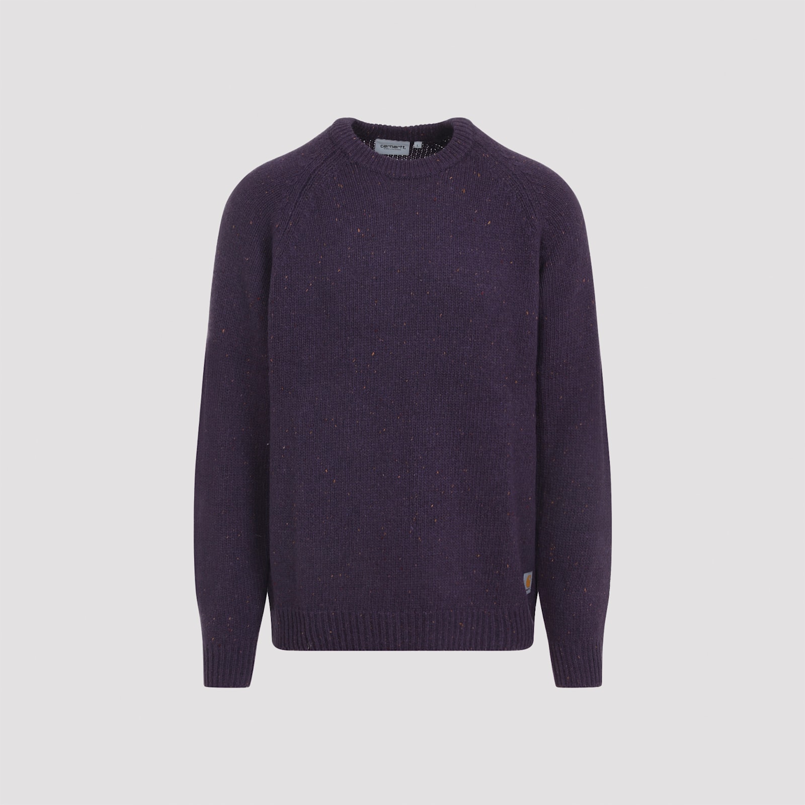 Carhartt Ribbed Cuff Knit Sweater With Hem Detail In Purple