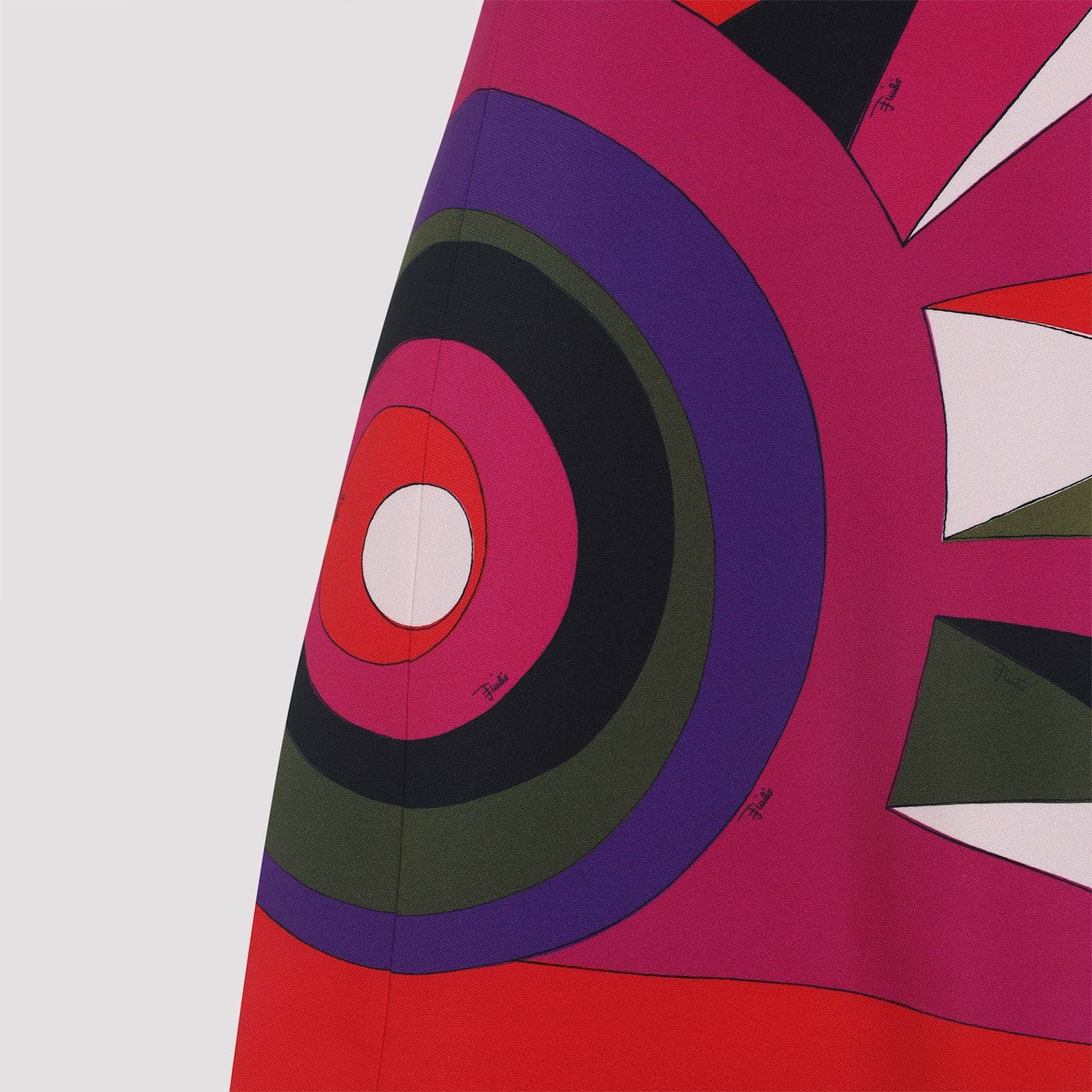 Pucci Stylish Sleeveless Dress Bold Print In Multi