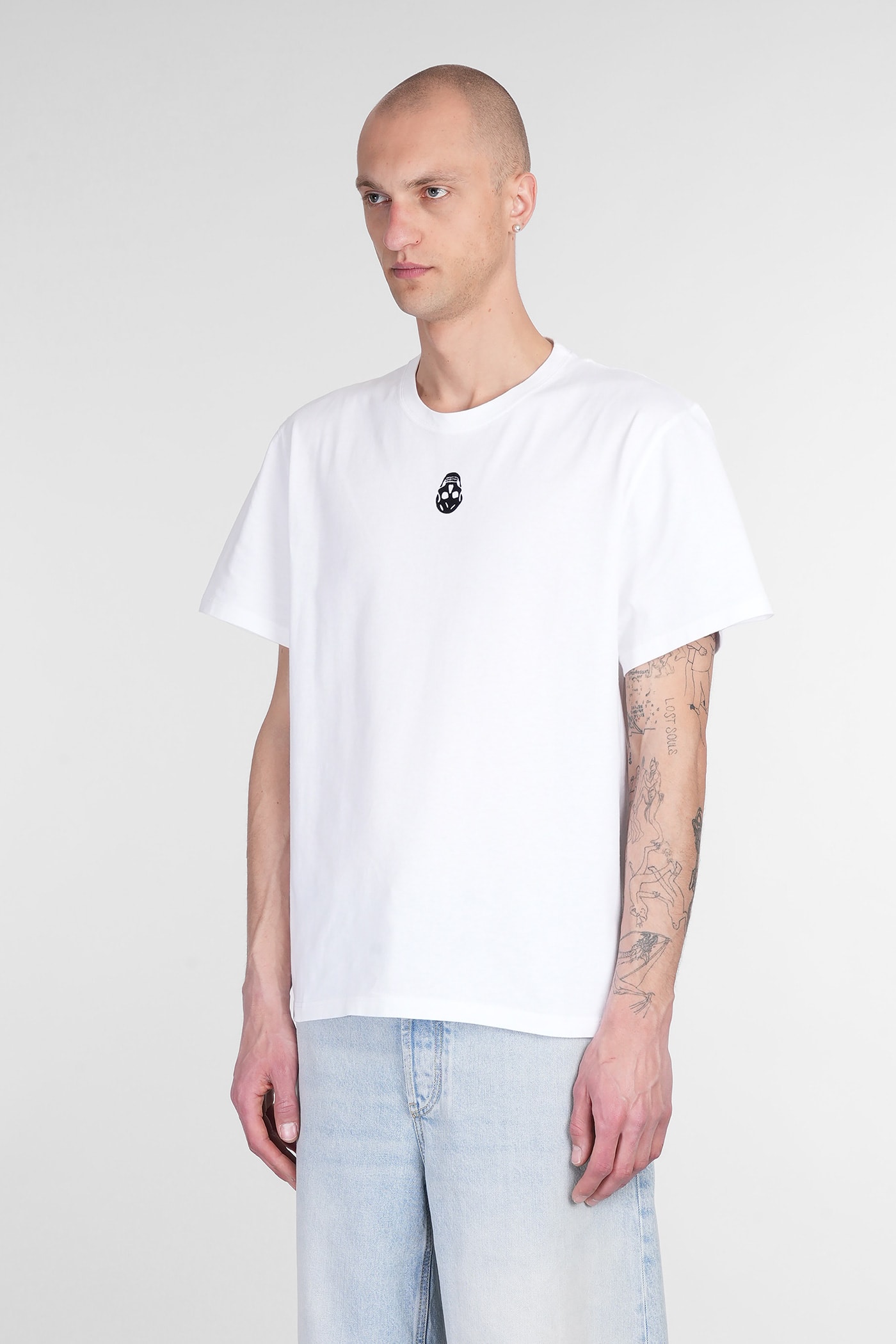 Alexander Mcqueen Embroidered Skull T-shirt