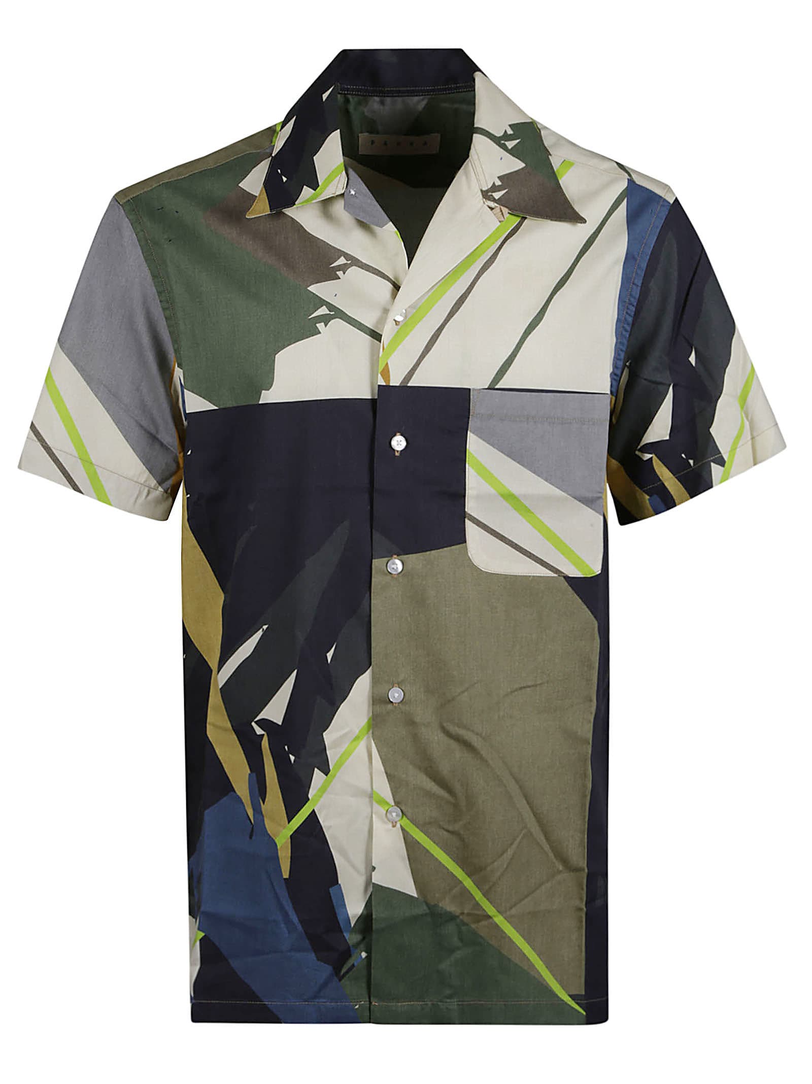 Shop Paura Printed Shirt In Multicolor