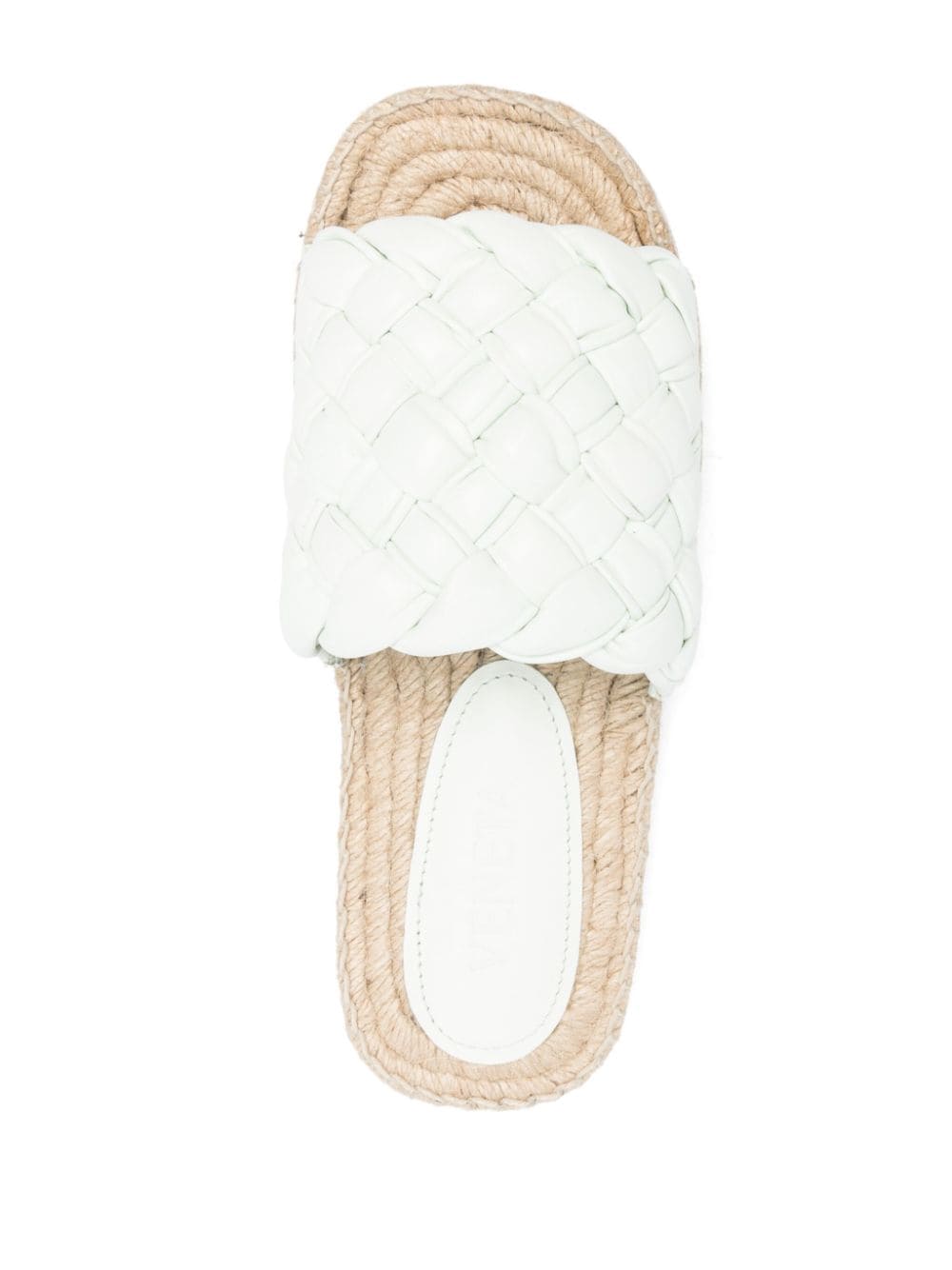 Bottega Veneta Jack Woven Napa Slide Espadrilles In White