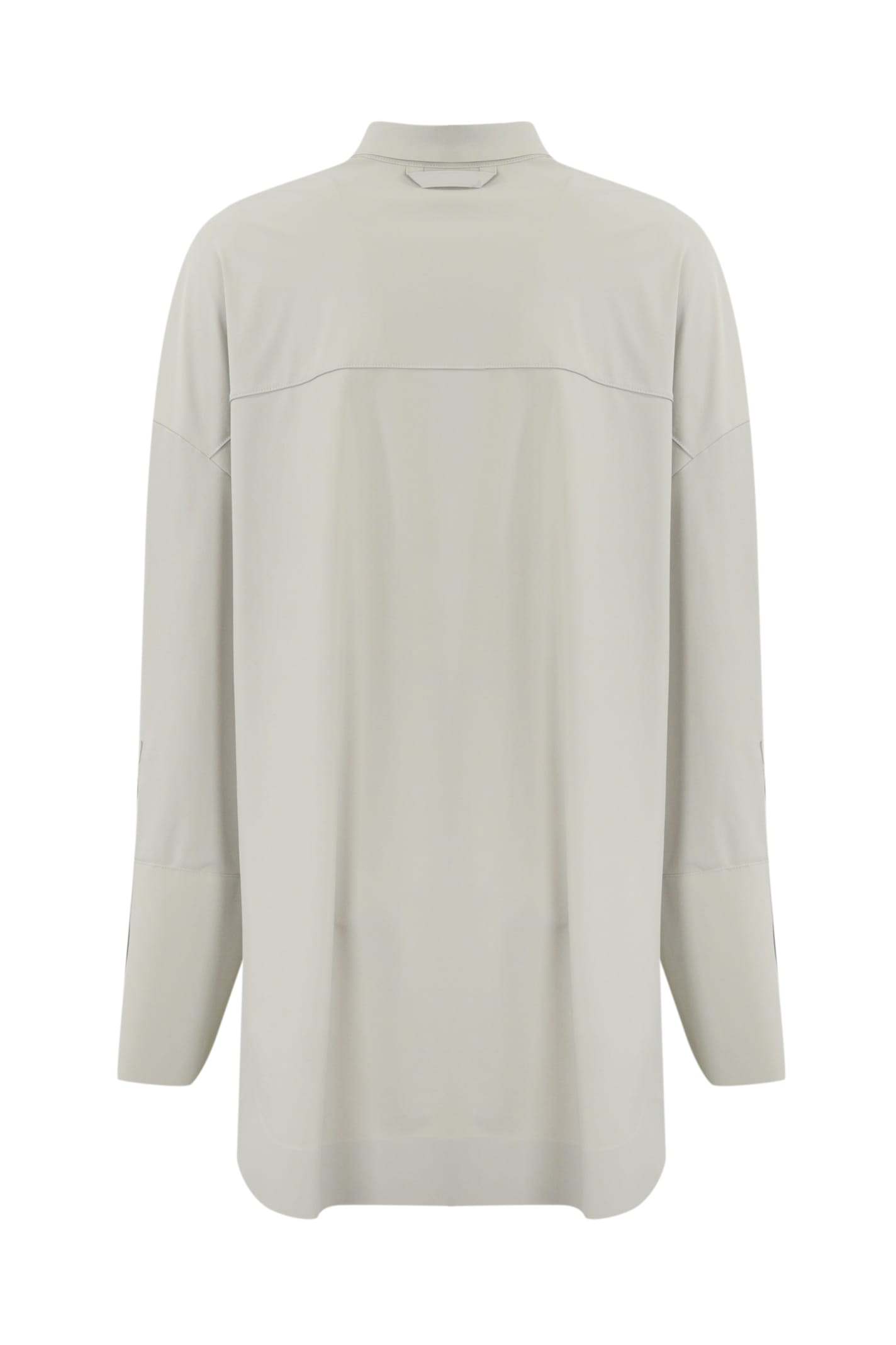 Max Mara Patella Shirt In Technical Jersey In Neutral