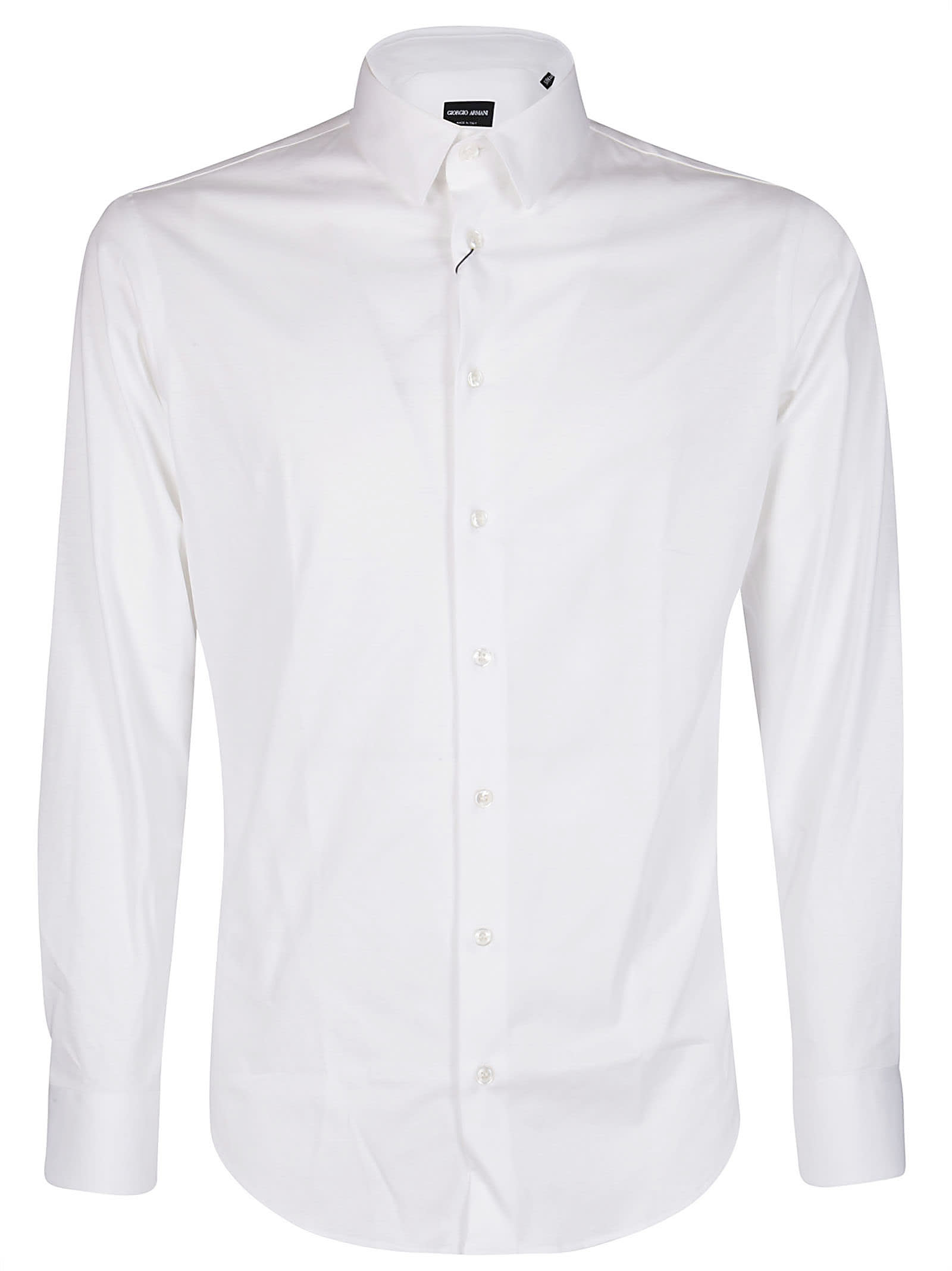 Giorgio Armani Shirt Cotton Button-down Collar In White