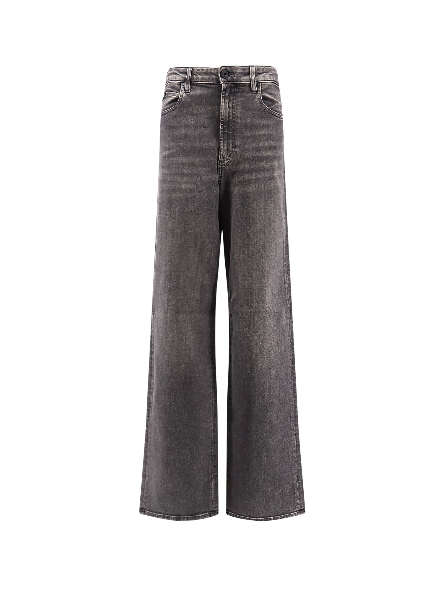 Pence Black Denim Jeans In Gray