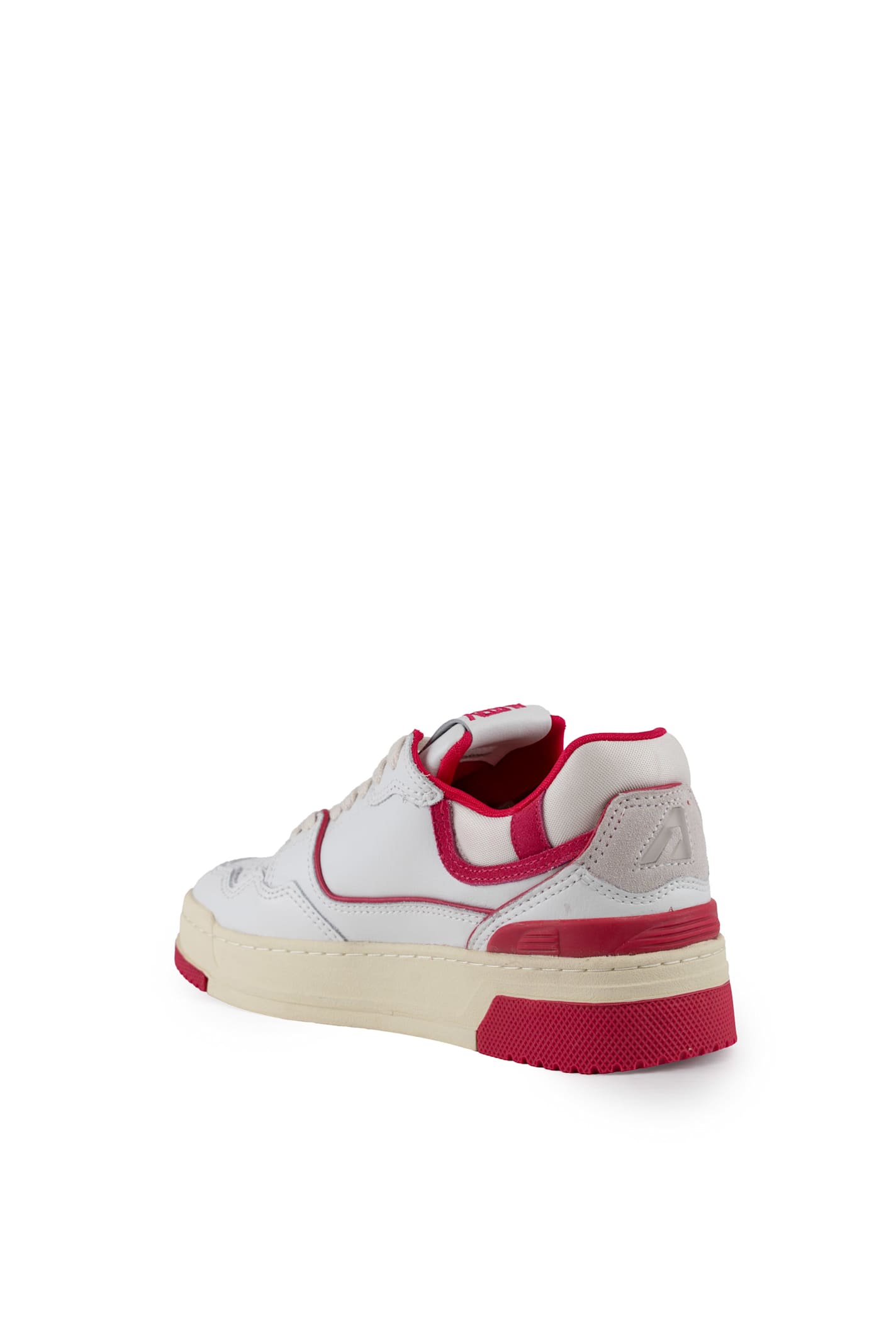 Autry Clc Sneakers In Leather And Suede In White