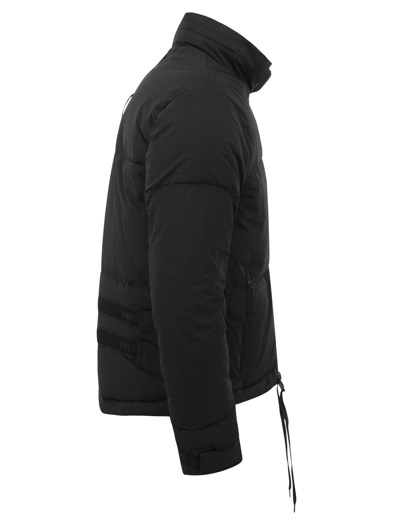 Shop Premiata Sondre - Short Down Jacket In Black